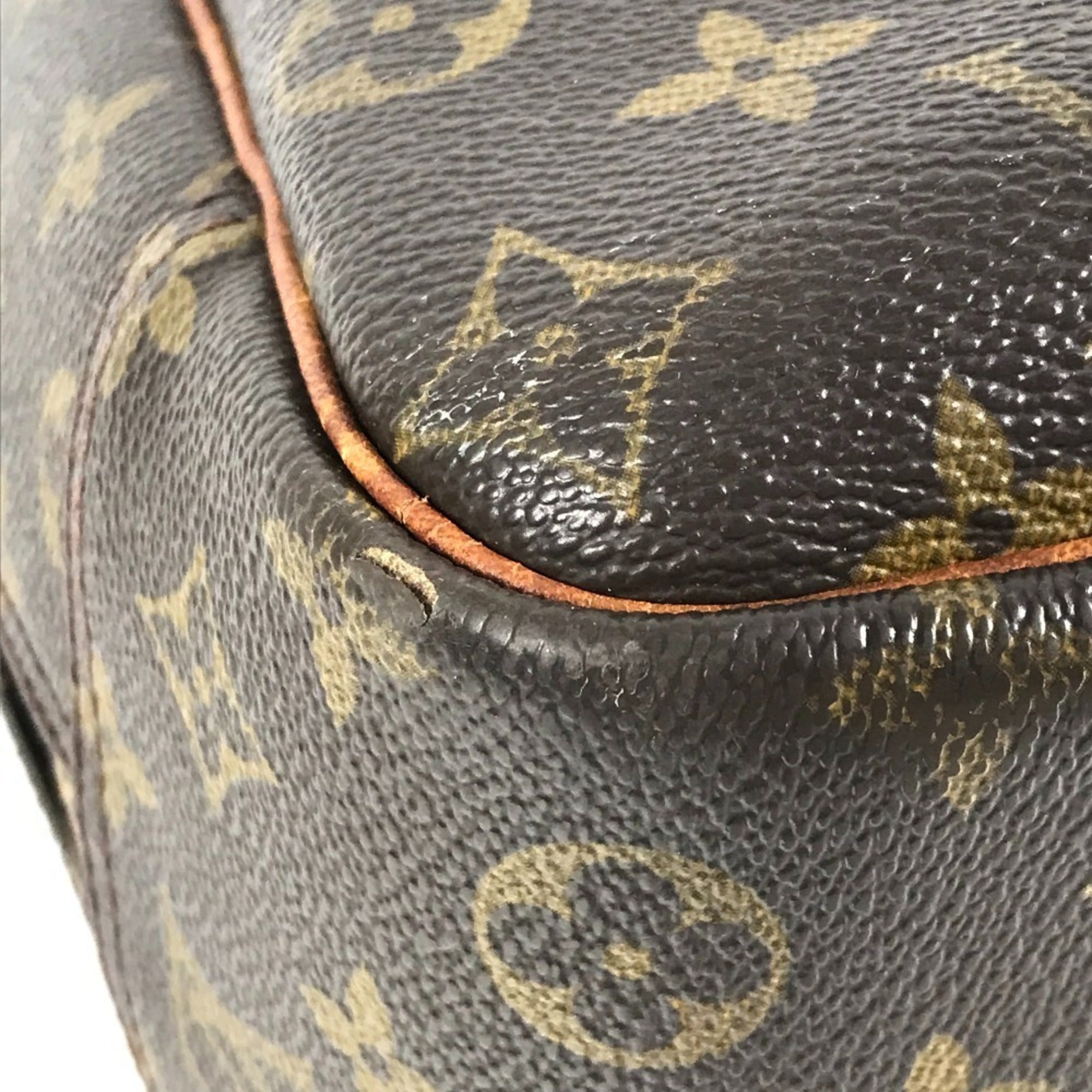 Louis Vuitton Brown Monogram Canvas Boston Bag Handbag Tote Bag (Pre-Owned)