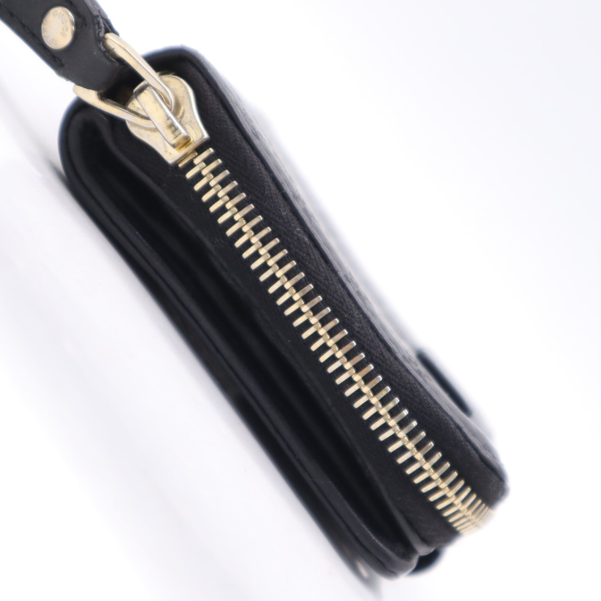 Gucci Microguccissima Black Leather Wallet (Bi-Fold) (Pre-Owned)