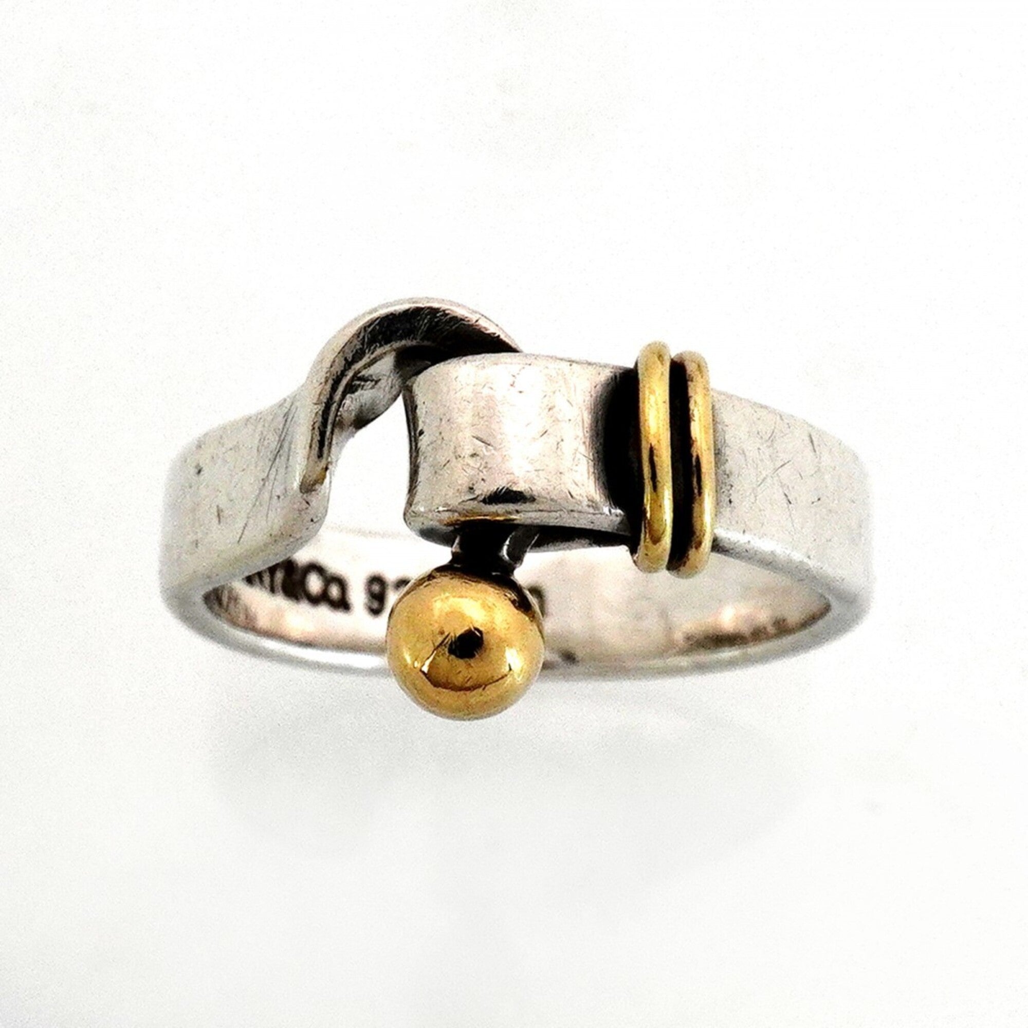 Tiffany Yellow Gold (18K) Silver 925 Band Ring (Pre-Owned)