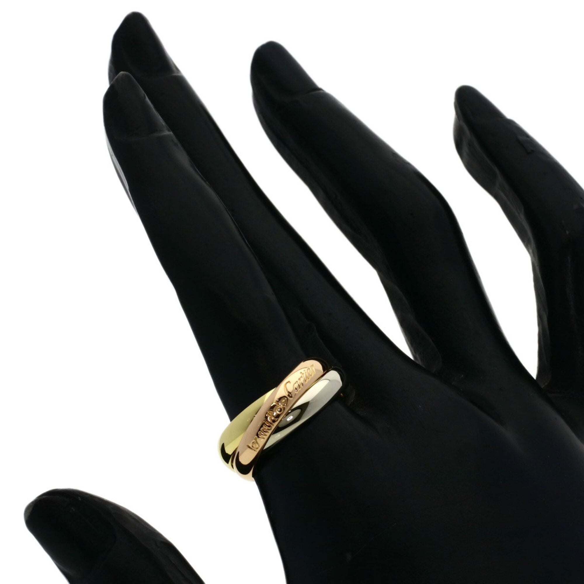 Cartier Yellow Gold (18K) White Gold (18K) Band Ring (Pre-Owned)
