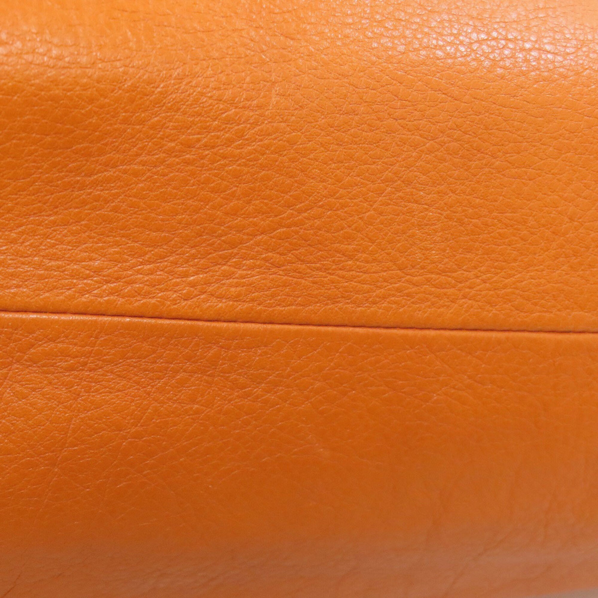Tod's Orange Leather Tote Bag (Pre-Owned)