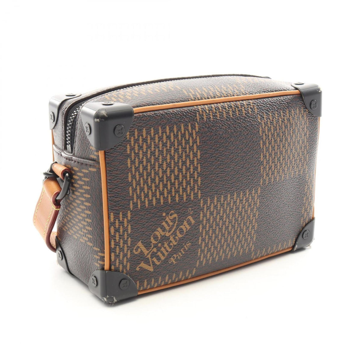 Louis Vuitton Brown Damier Canvas Coated Canvas Leather Handbag Shoulder Bag (Pre-Owned)