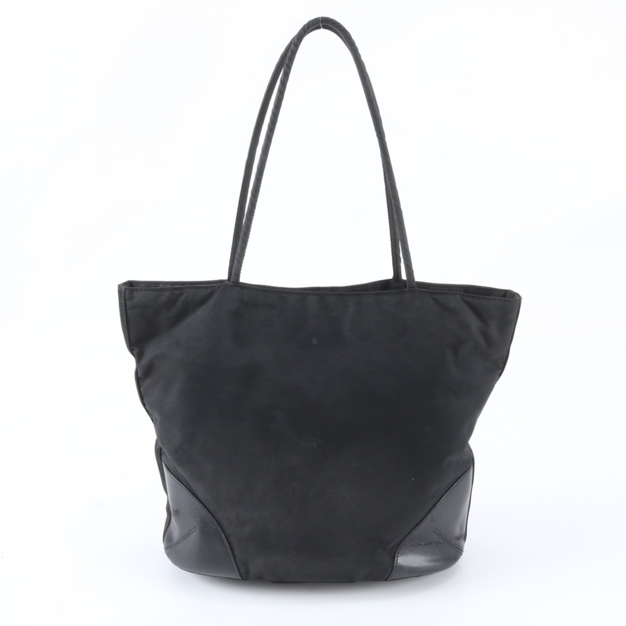 Prada Black Nylon Handbag Tote Bag (Pre-Owned)