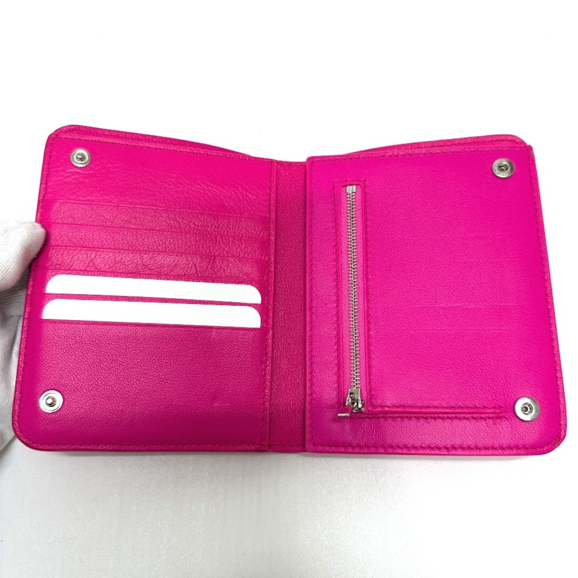 Balenciaga Pink Leather Wallet (Bi-Fold) (Pre-Owned)