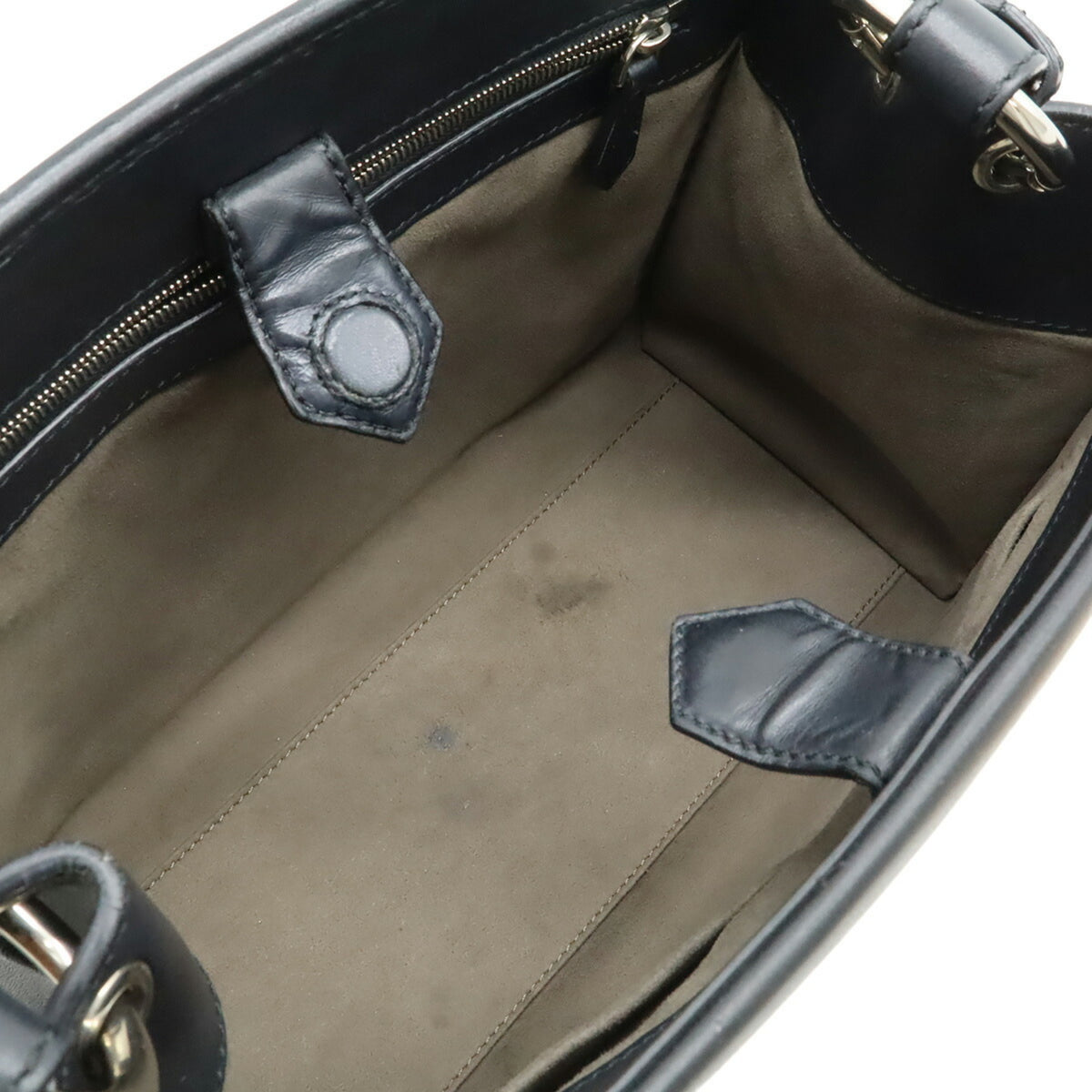 Fendi Black Leather Handbag Shoulder Bag (Pre-Owned)