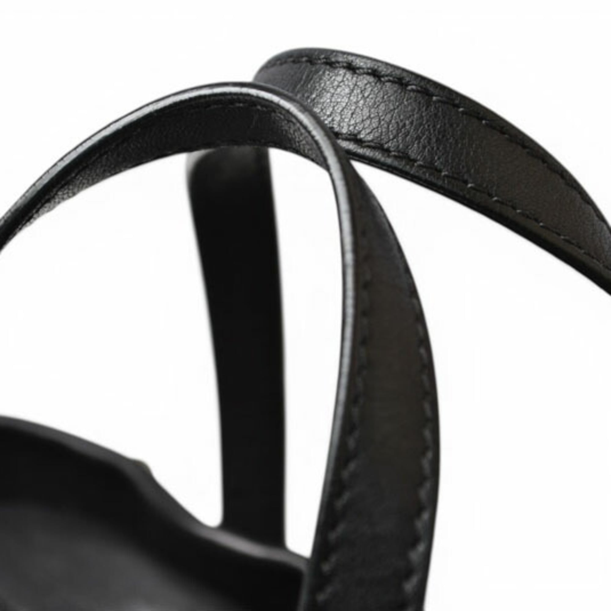 Jimmy Choo Black Leather Handbag Shoulder Bag (Pre-Owned)