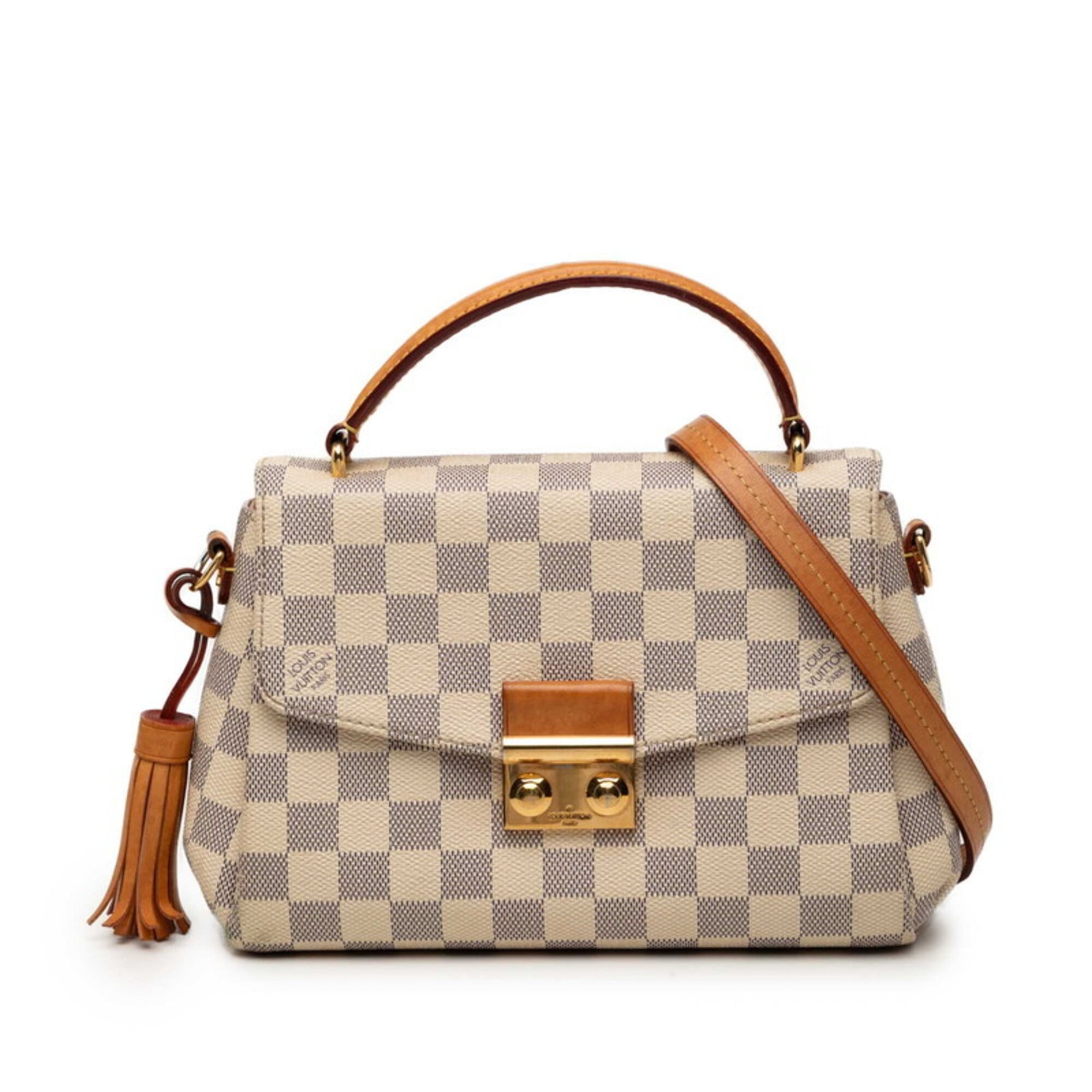 Louis Vuitton White Pvc Leather Handbag Shoulder Bag (Pre-Owned)