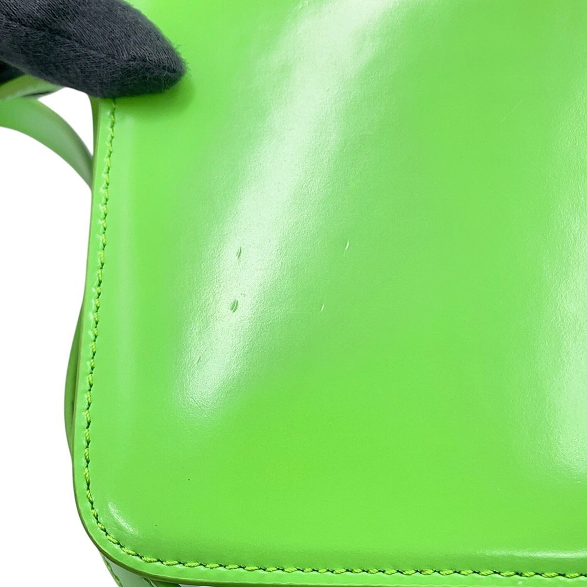 Celine Light Green Leather Shoulder Bag (Pre-Owned)