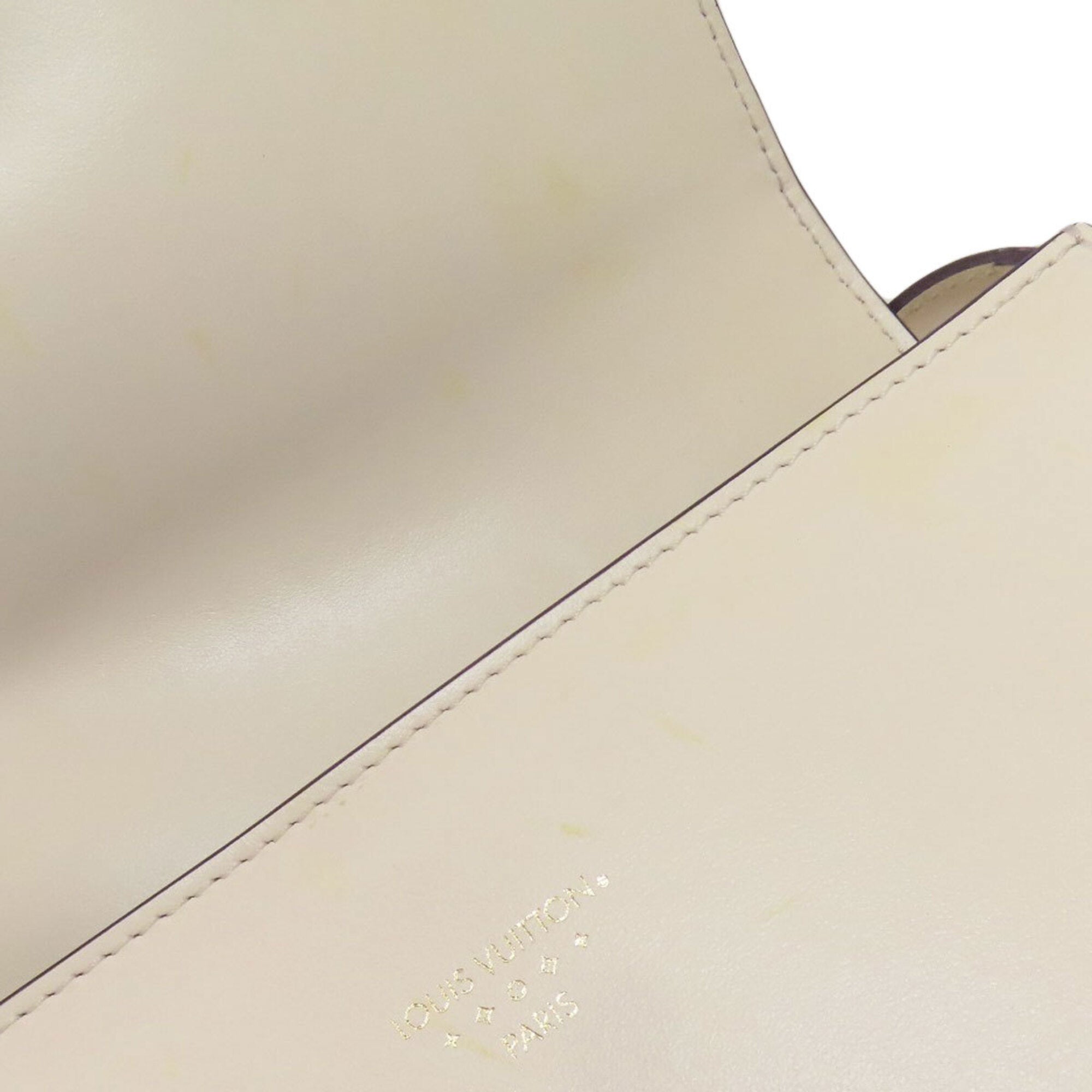 Louis Vuitton Beige Leather Shoulder Bag (Pre-Owned)