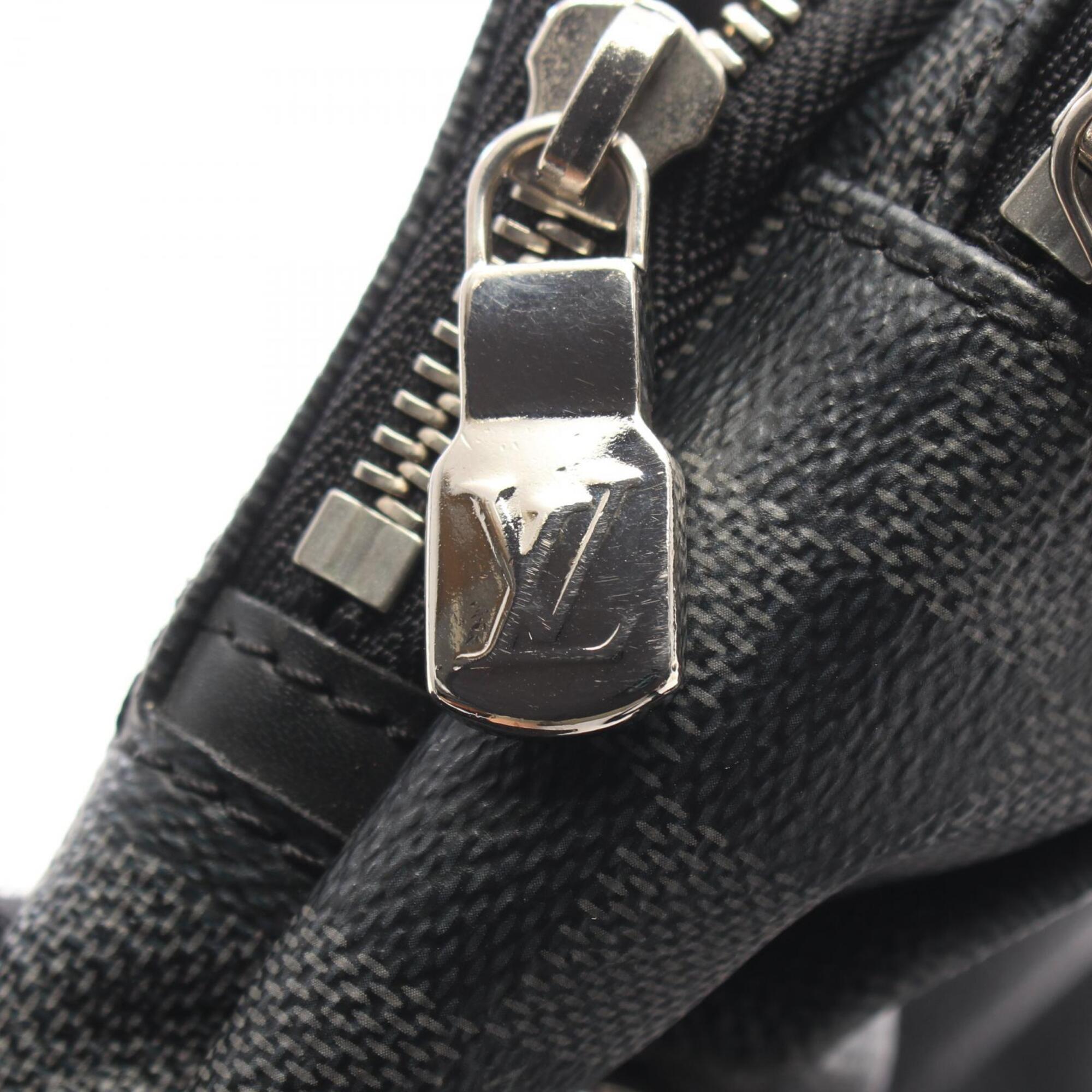 Louis Vuitton Black Damier Graphite Coated Canvas Leather Fanny Pack Sling Bag (Pre-Owned)