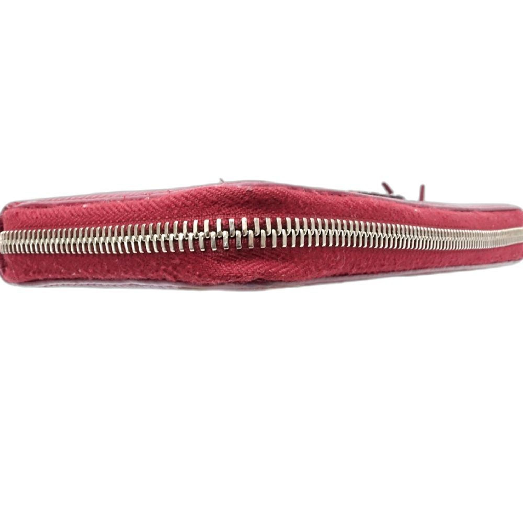 Gucci Soho Bordeaux Leather Long Wallet (Bi-Fold) (Pre-Owned)