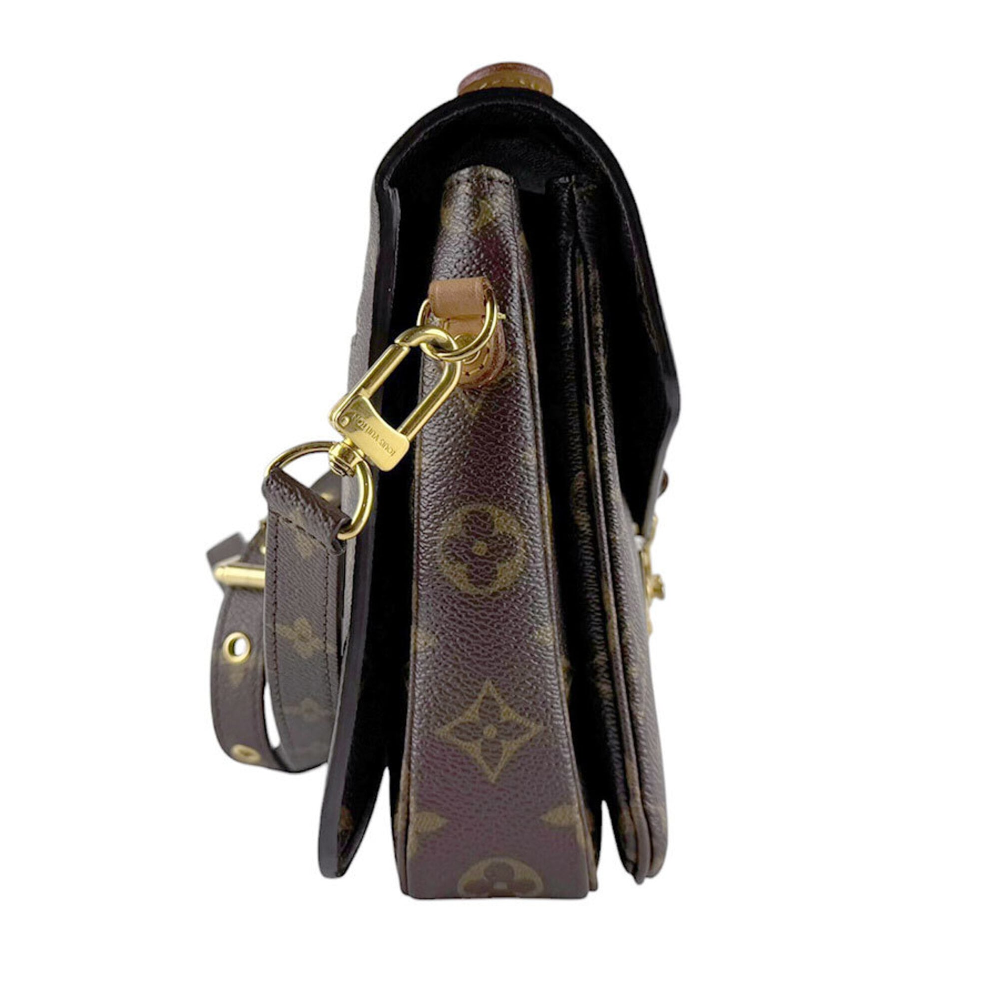 Louis Vuitton Brown Monogram Monogram Pochette Shoulder Bag (Pre-Owned)