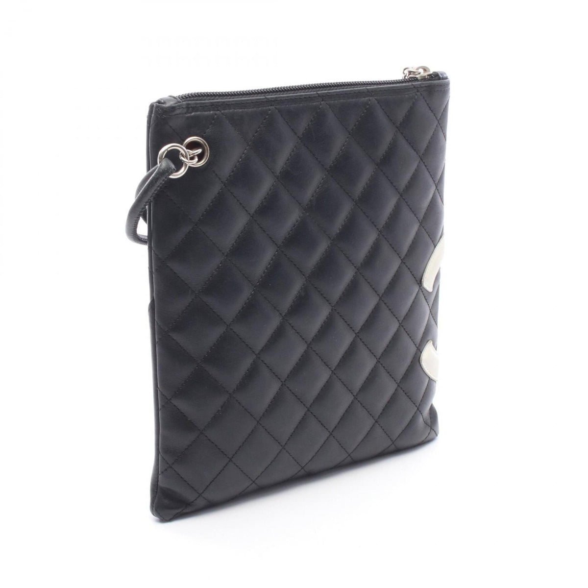 Chanel Black White Cambon Ligne Shoulder Bag (Pre-Owned)