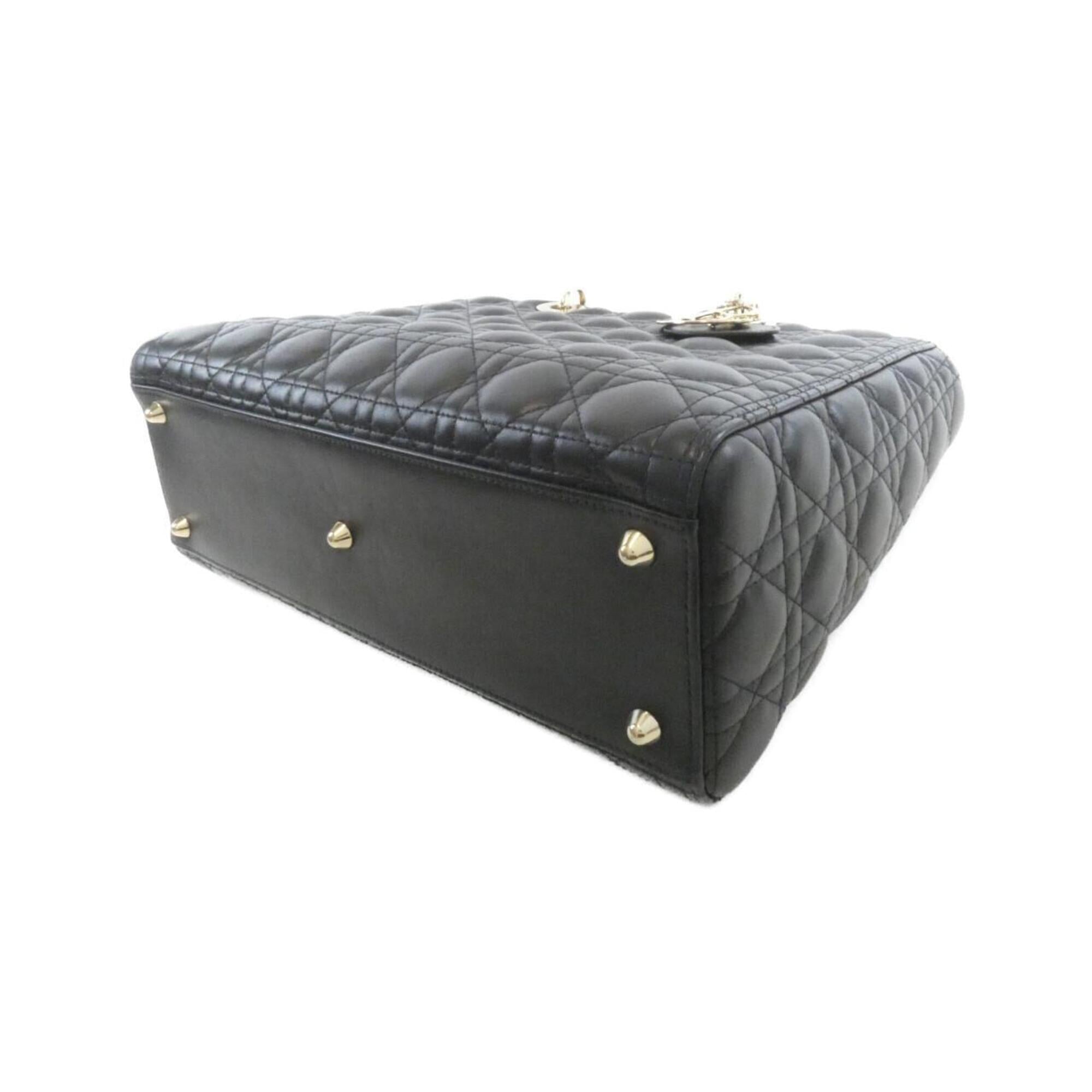 Christian Dior Black Leather Handbag (Pre-Owned)