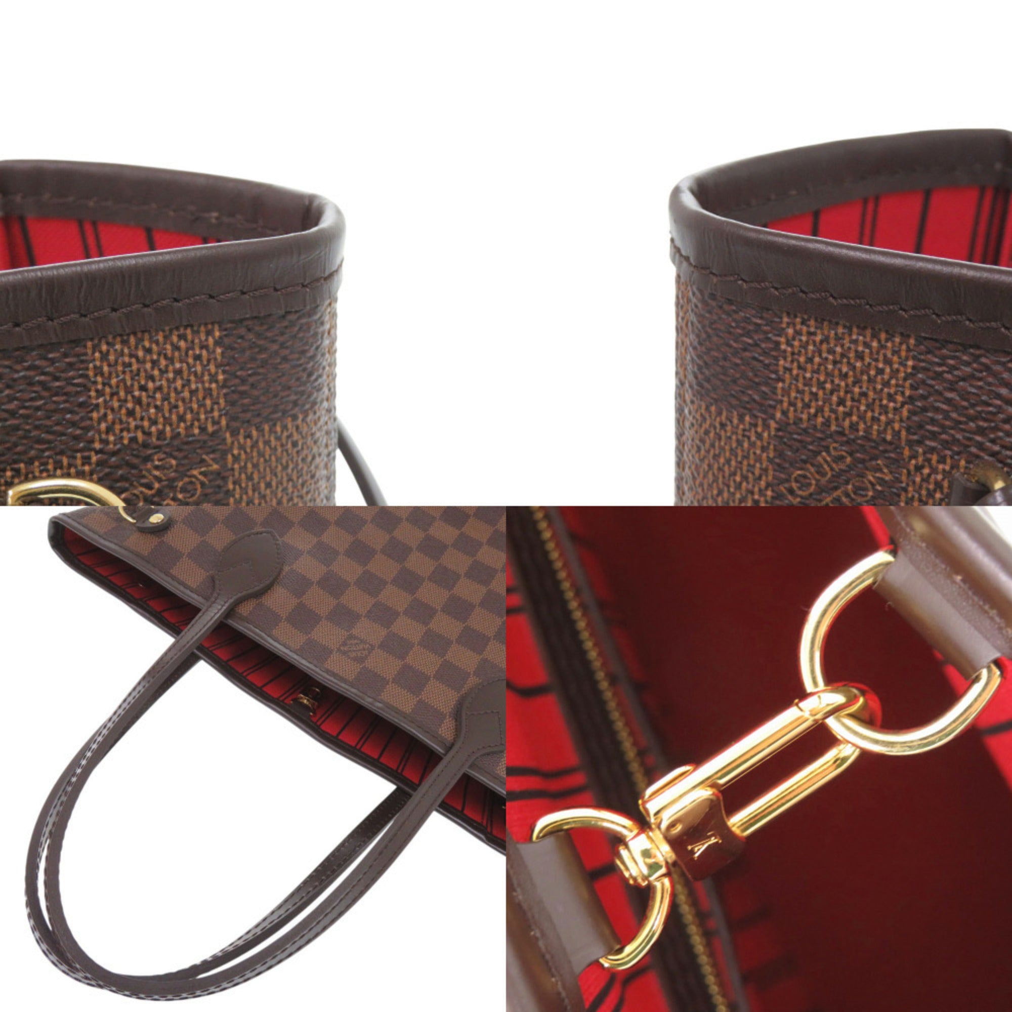 Louis Vuitton Cerise Damier Canvas Damier Canvas Handbag Tote Bag (Pre-Owned)