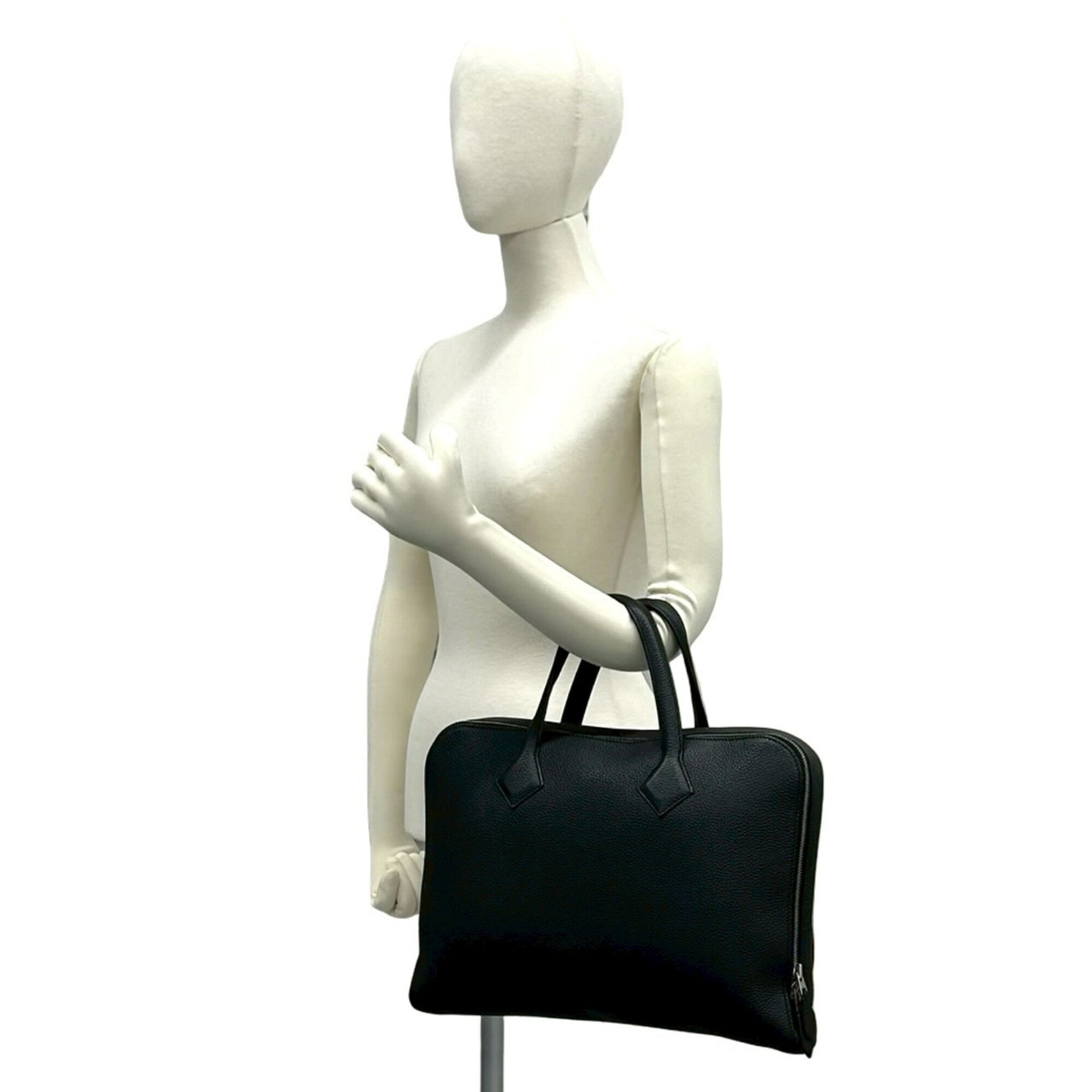 Hermes Black Togo Leather Briefcase (Pre-Owned)