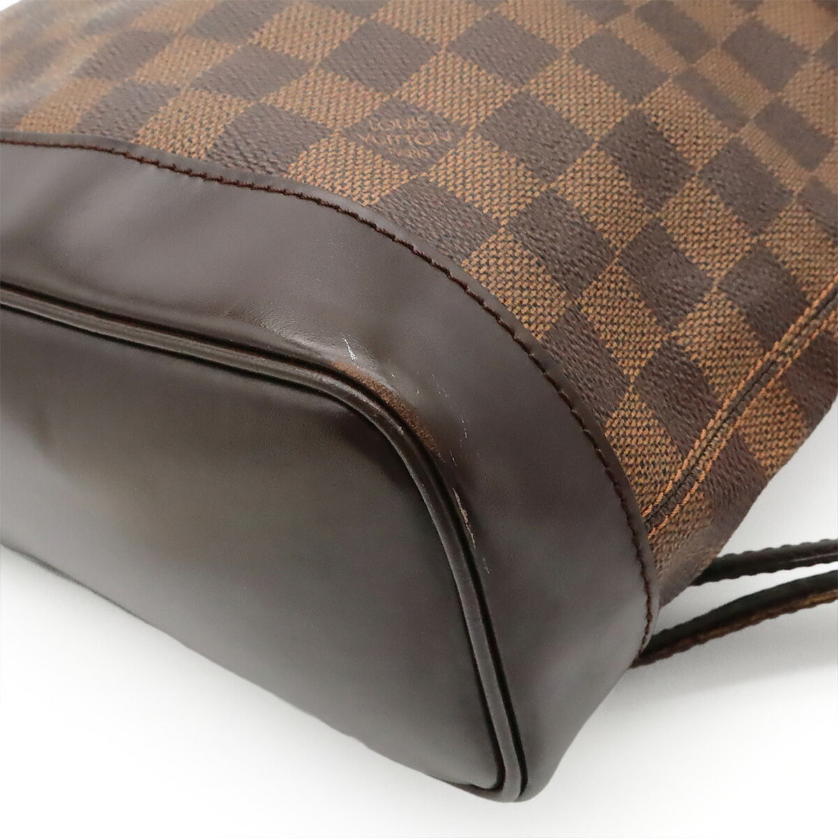 Louis Vuitton Brown Damier Canvas Pvc Backpack Shoulder Bag (Pre-Owned)