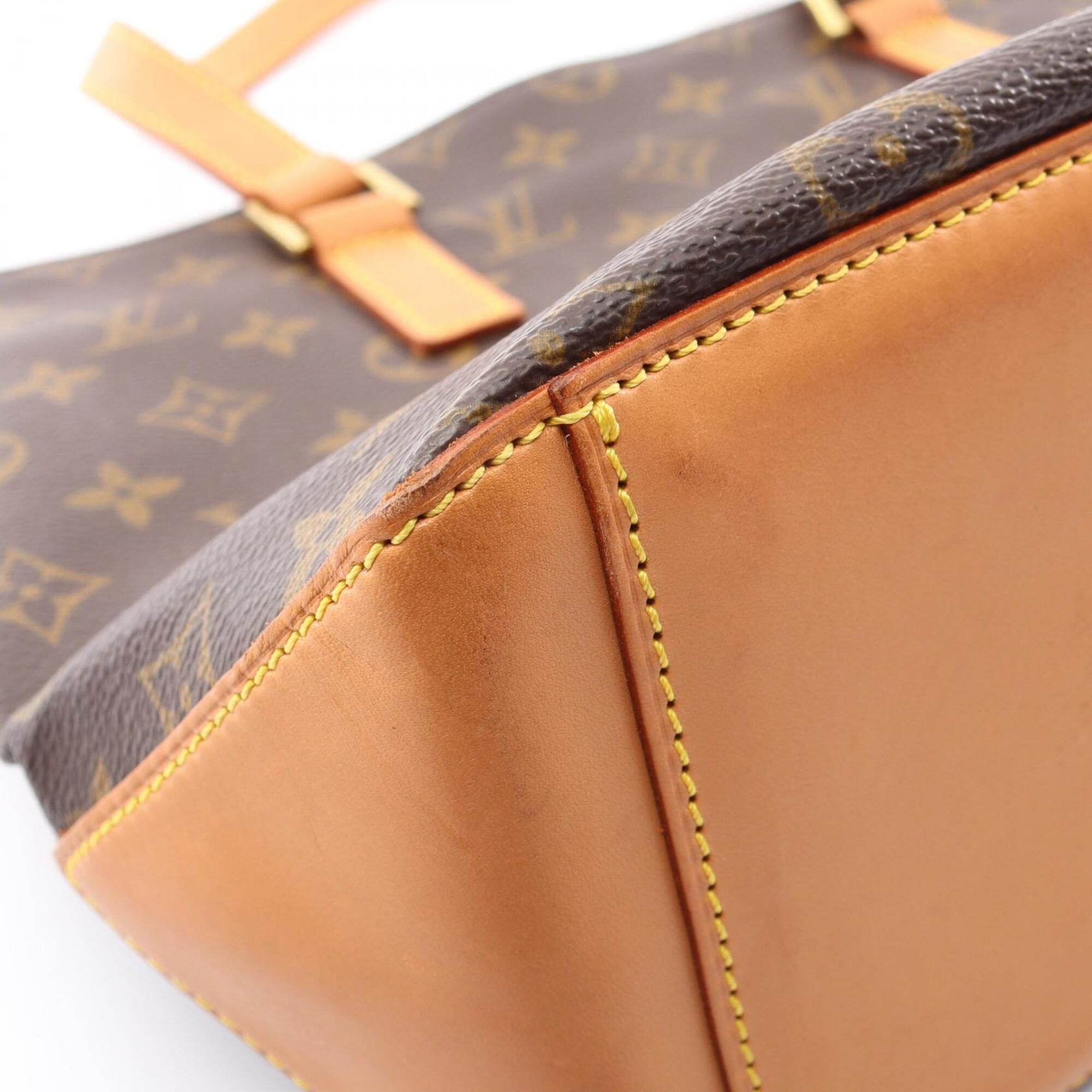 Louis Vuitton Brown Monogram Coated Canvas Leather Handbag Shoulder Bag (Pre-Owned)
