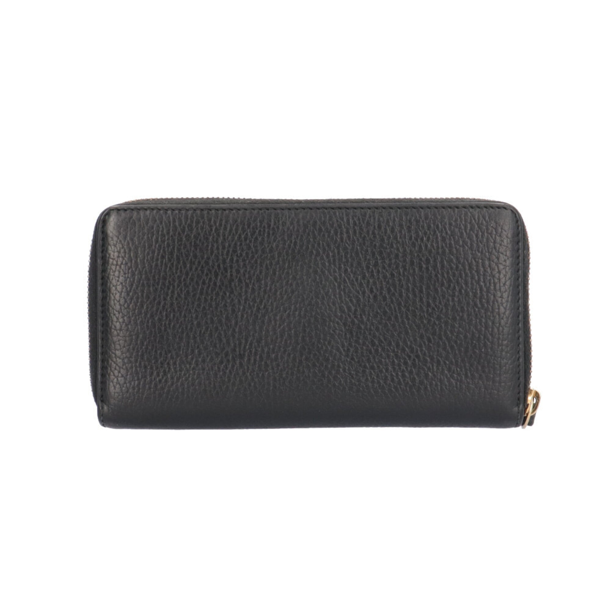 Gucci Black Leather Long Wallet (Bi-Fold) (Pre-Owned)