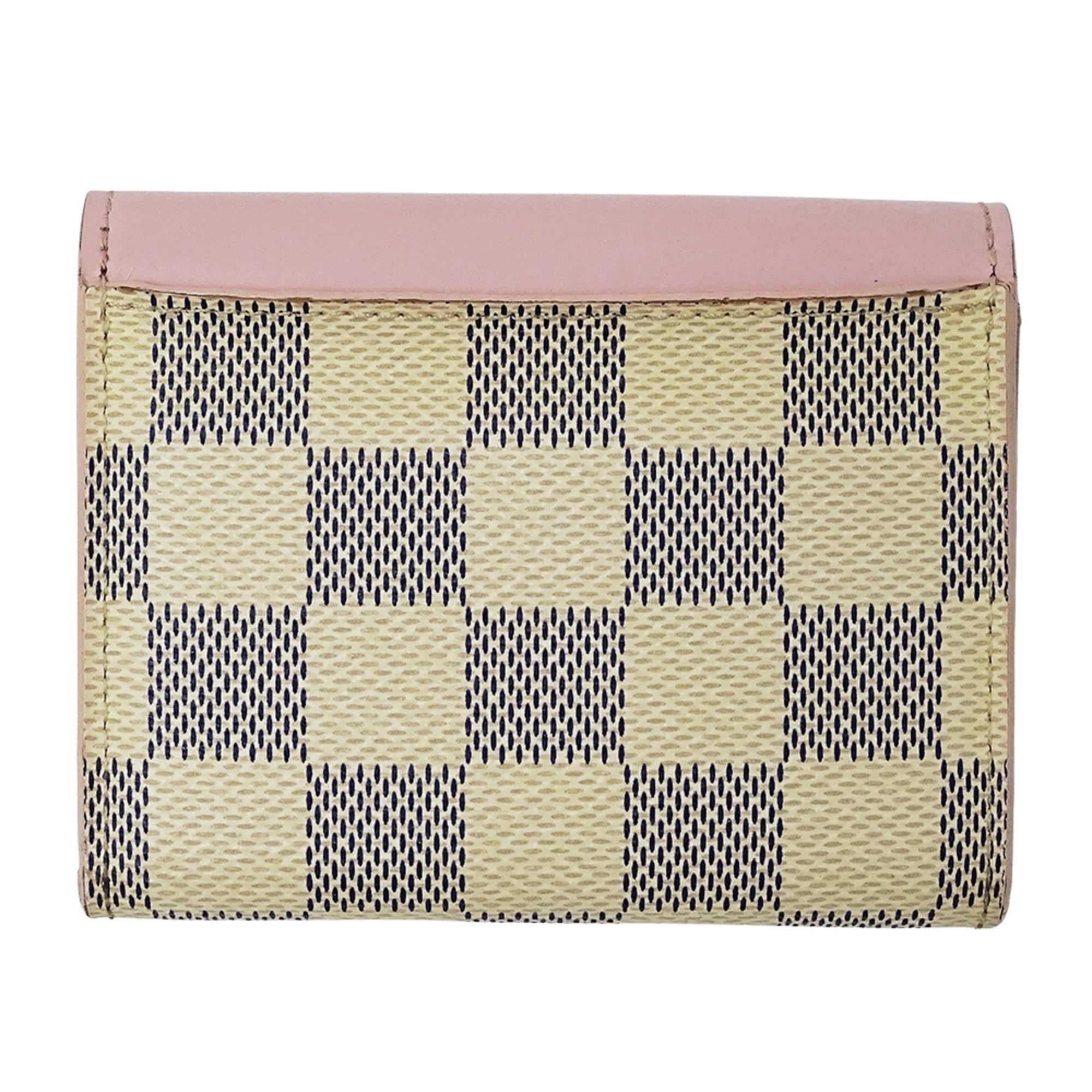 Louis Vuitton Ivory Rose Ballerine Damier Azur Wallet (Tri-Fold) (Pre-Owned)