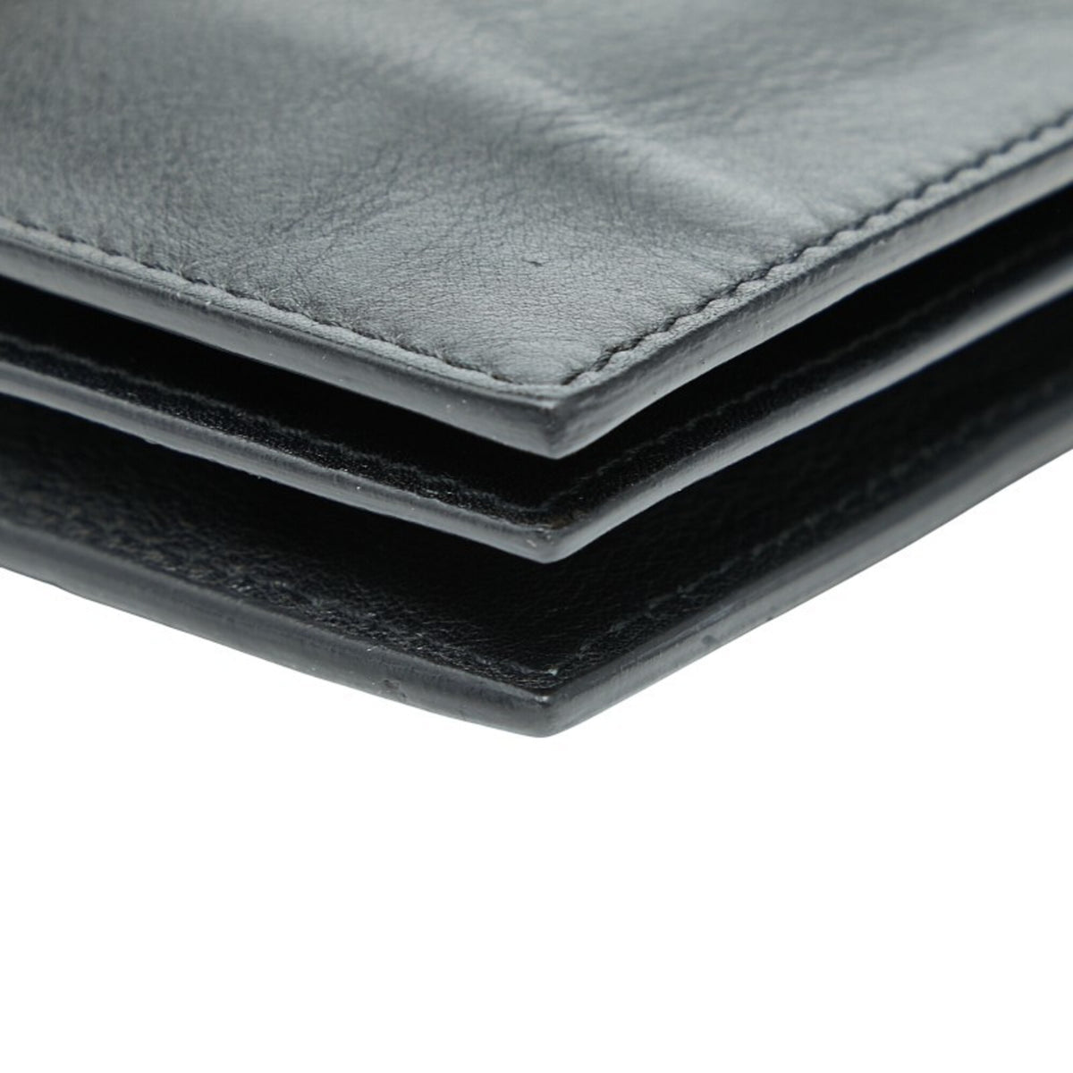 Versace Black Leather Clutch Bag (Pre-Owned)