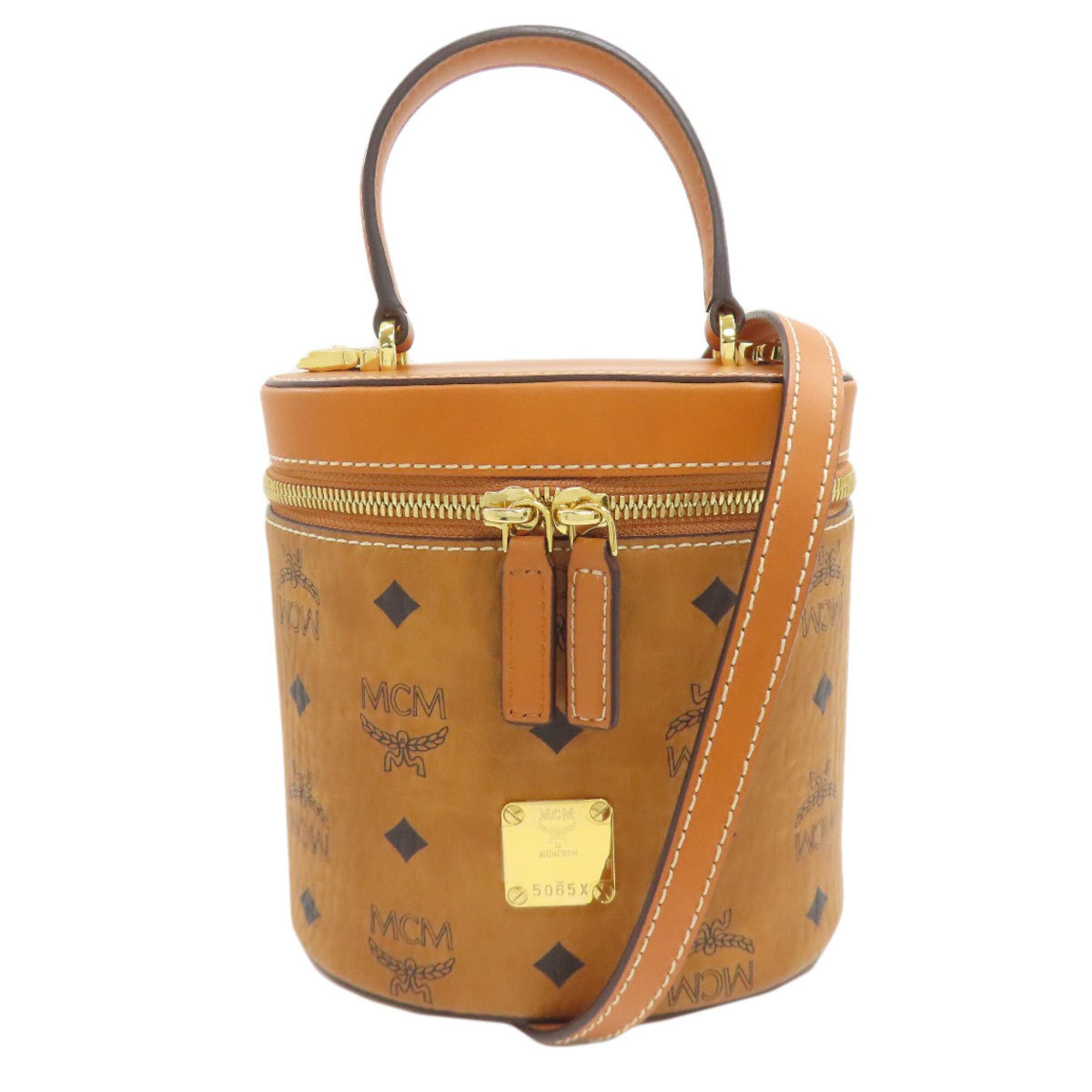 Mcm Brown Pvc Handbag (Pre-Owned)