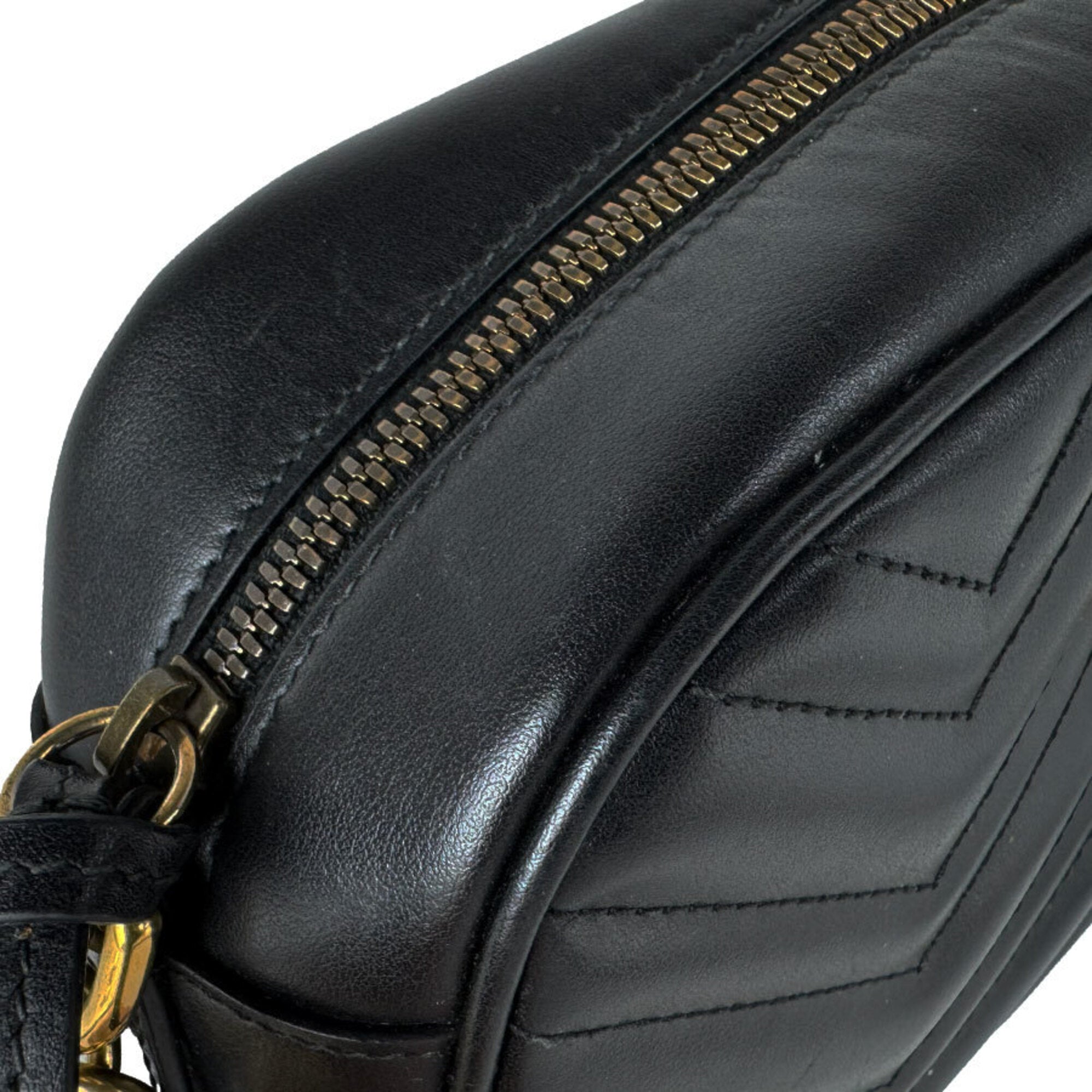 Gucci Black Leather Shoulder Bag (Pre-Owned)