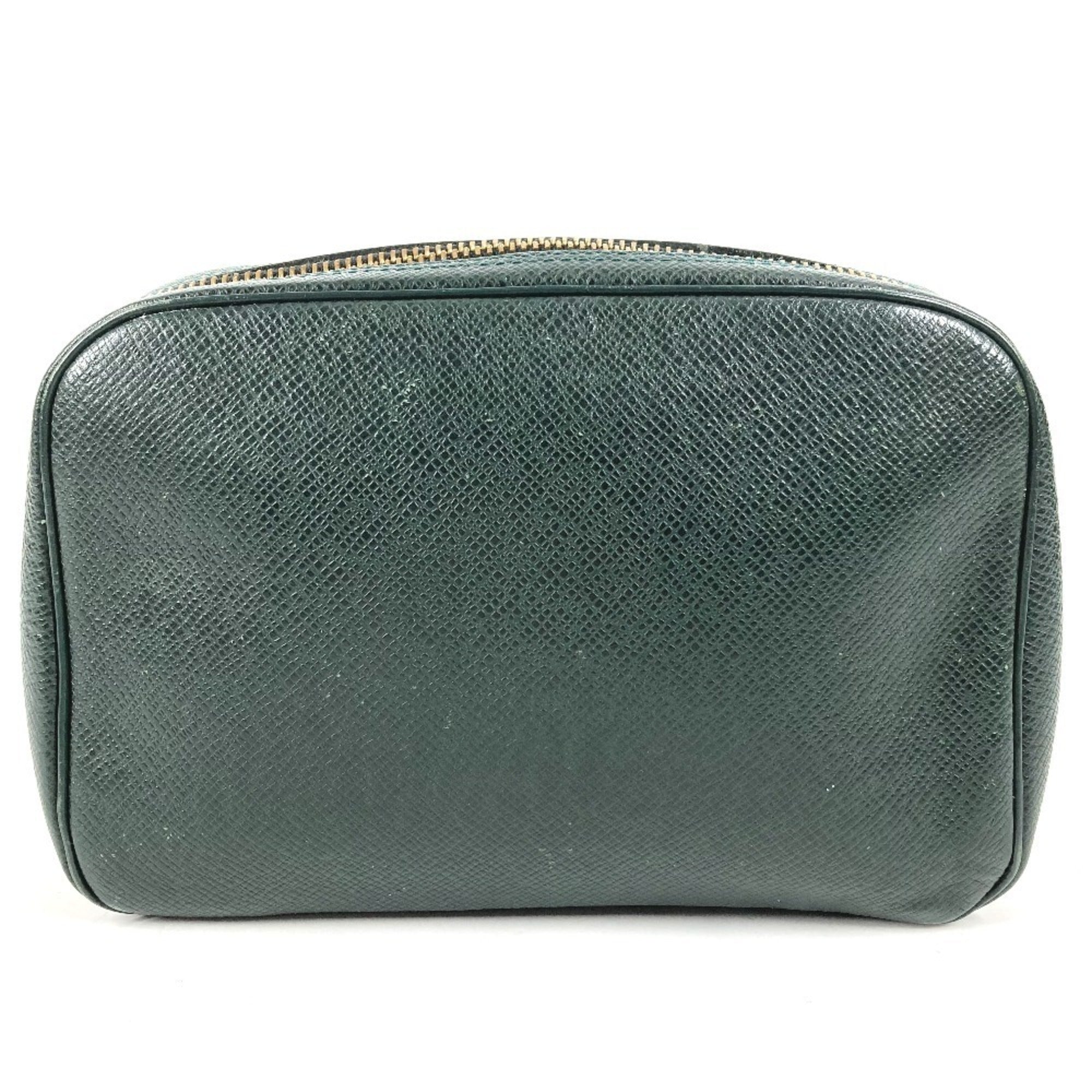 Louis Vuitton Taiga Episea Khaki Taiga Leather Clutch Bag Handbag (Pre-Owned)