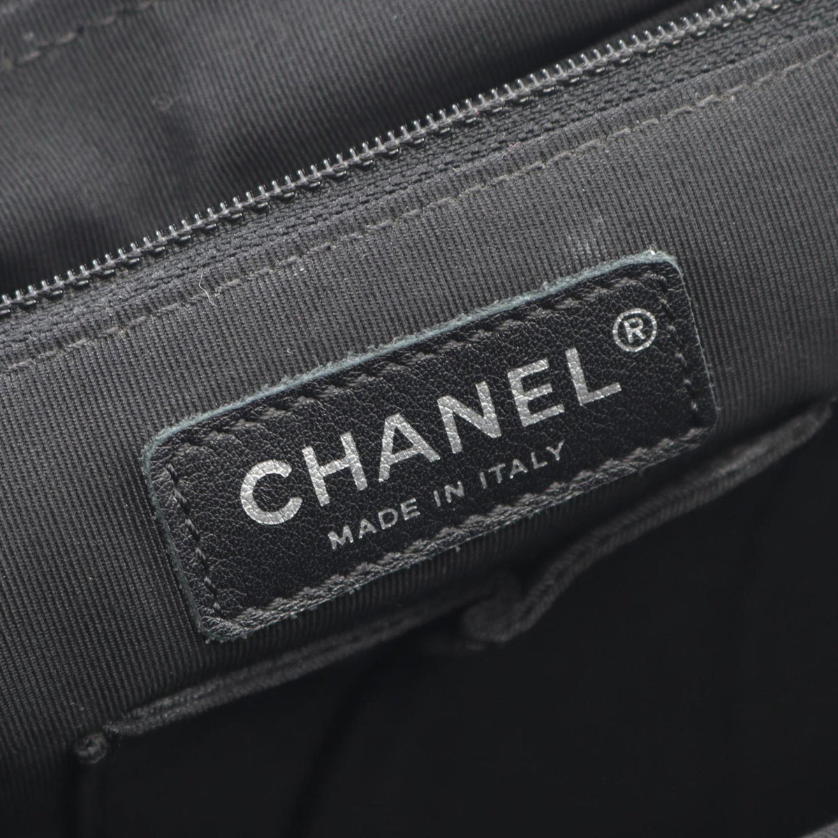 Chanel Gray Leather Backpack (Pre-Owned)