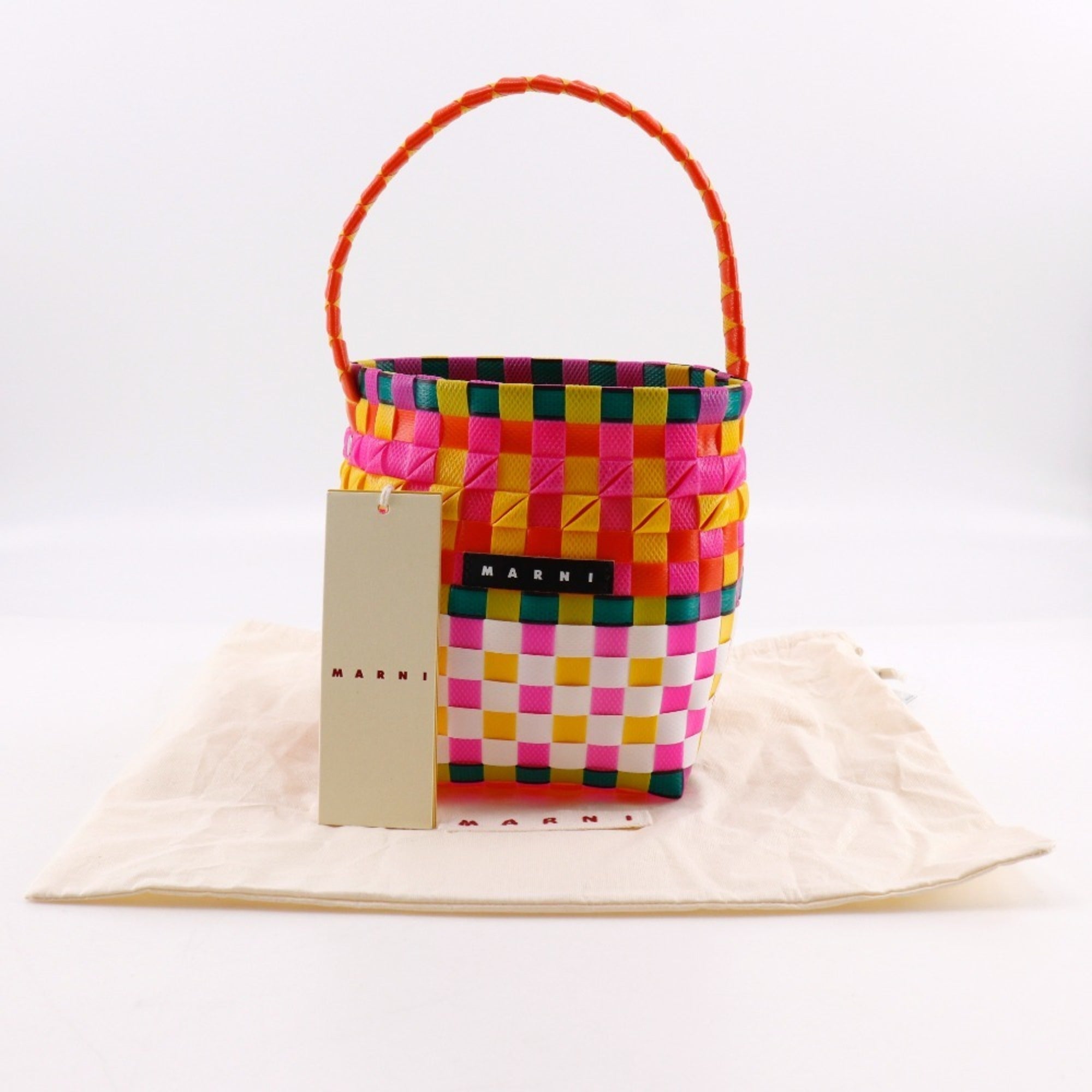 Marni Multi-Color Orange Polypropylene Handbag (Pre-Owned)