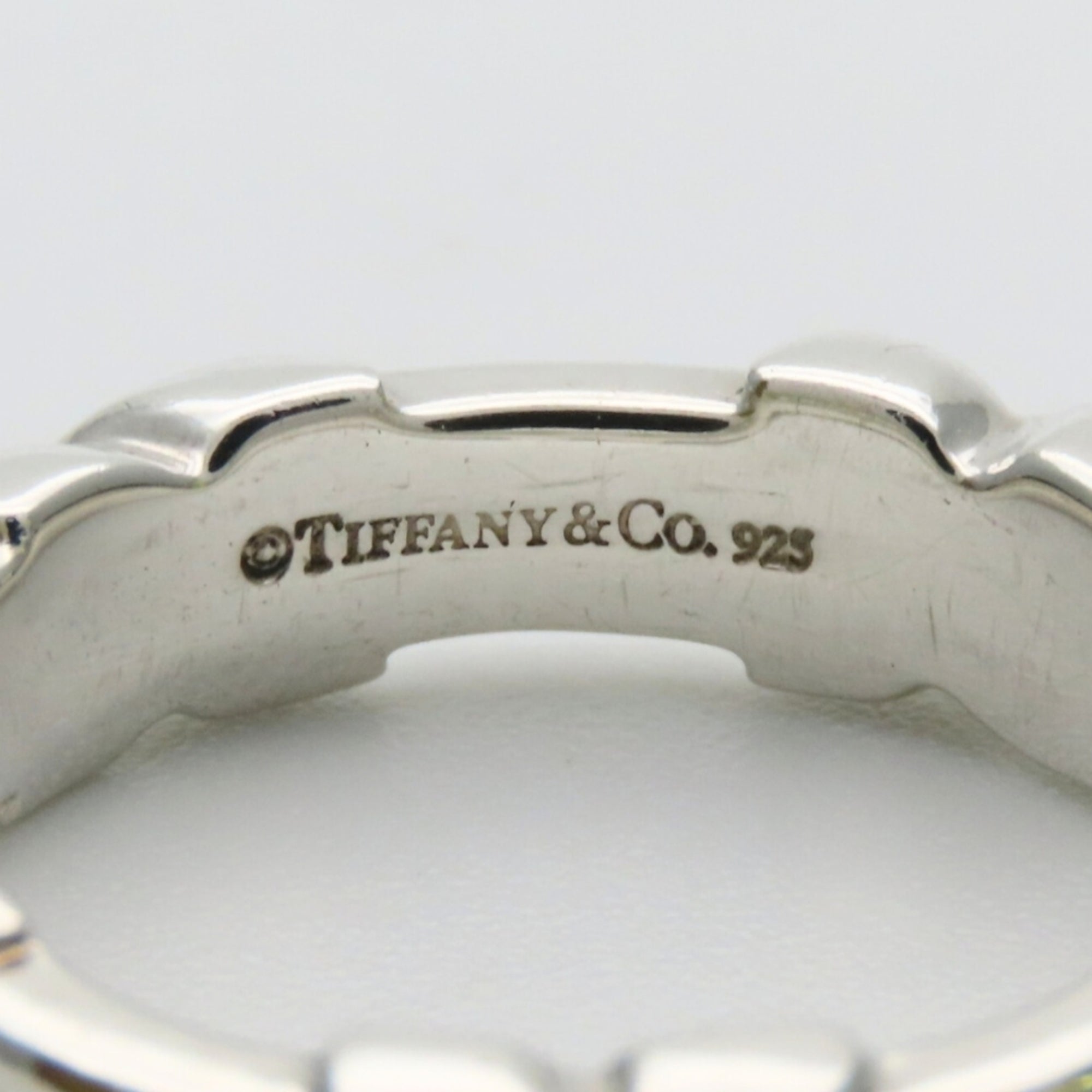 Tiffany Silver Silver 925 Band Ring (Pre-Owned)