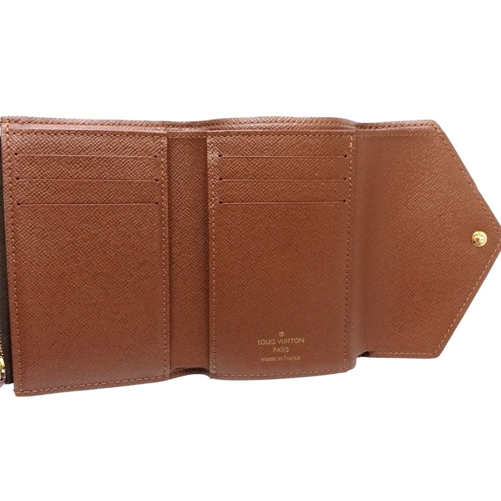 Louis Vuitton Monogram Brown Monogram Canvas Wallet (Tri-Fold) (Pre-Owned)