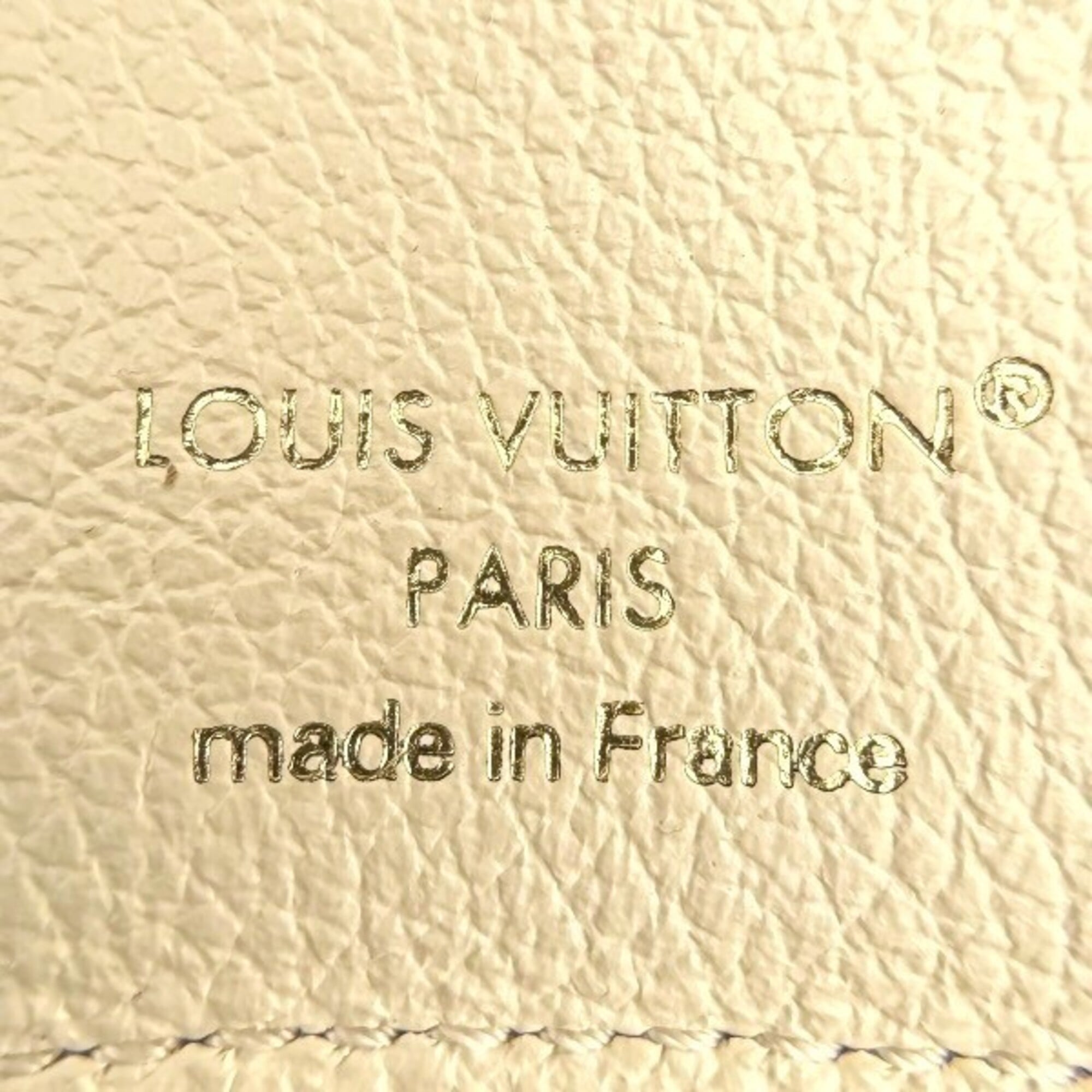 Louis Vuitton Cream Monogram Empreinte Leather Wallet (Tri-Fold) (Pre-Owned)