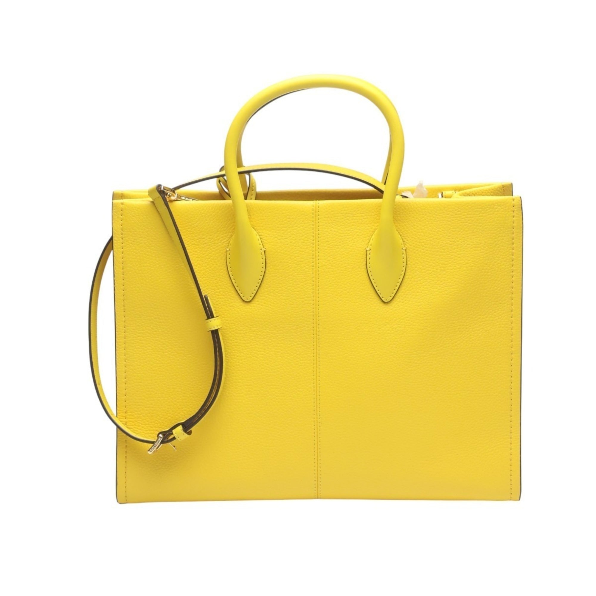 Michael Kors Yellow Leather Handbag Shoulder Bag (Pre-Owned)