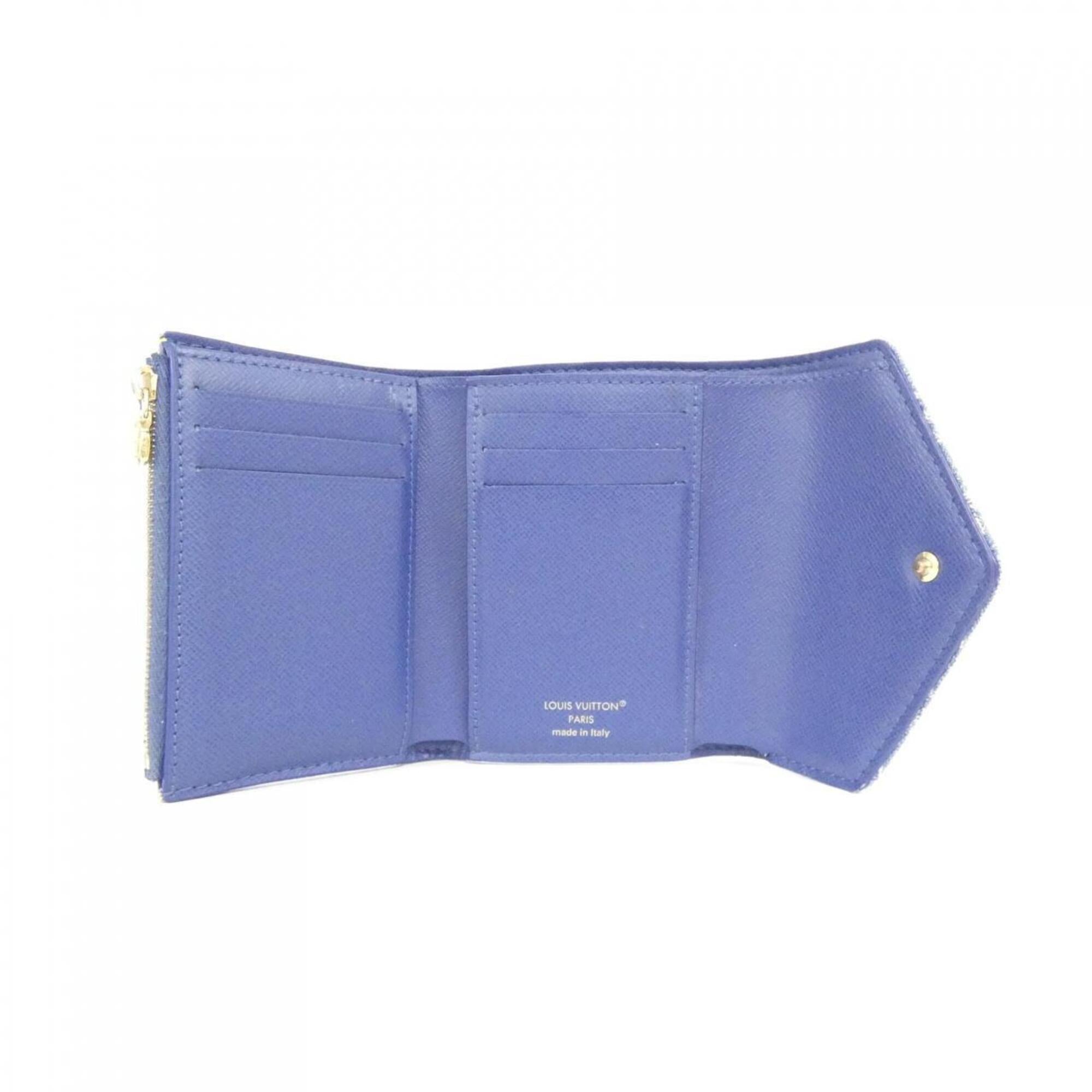 Louis Vuitton Blue Denim Wallet (Tri-Fold) (Pre-Owned)