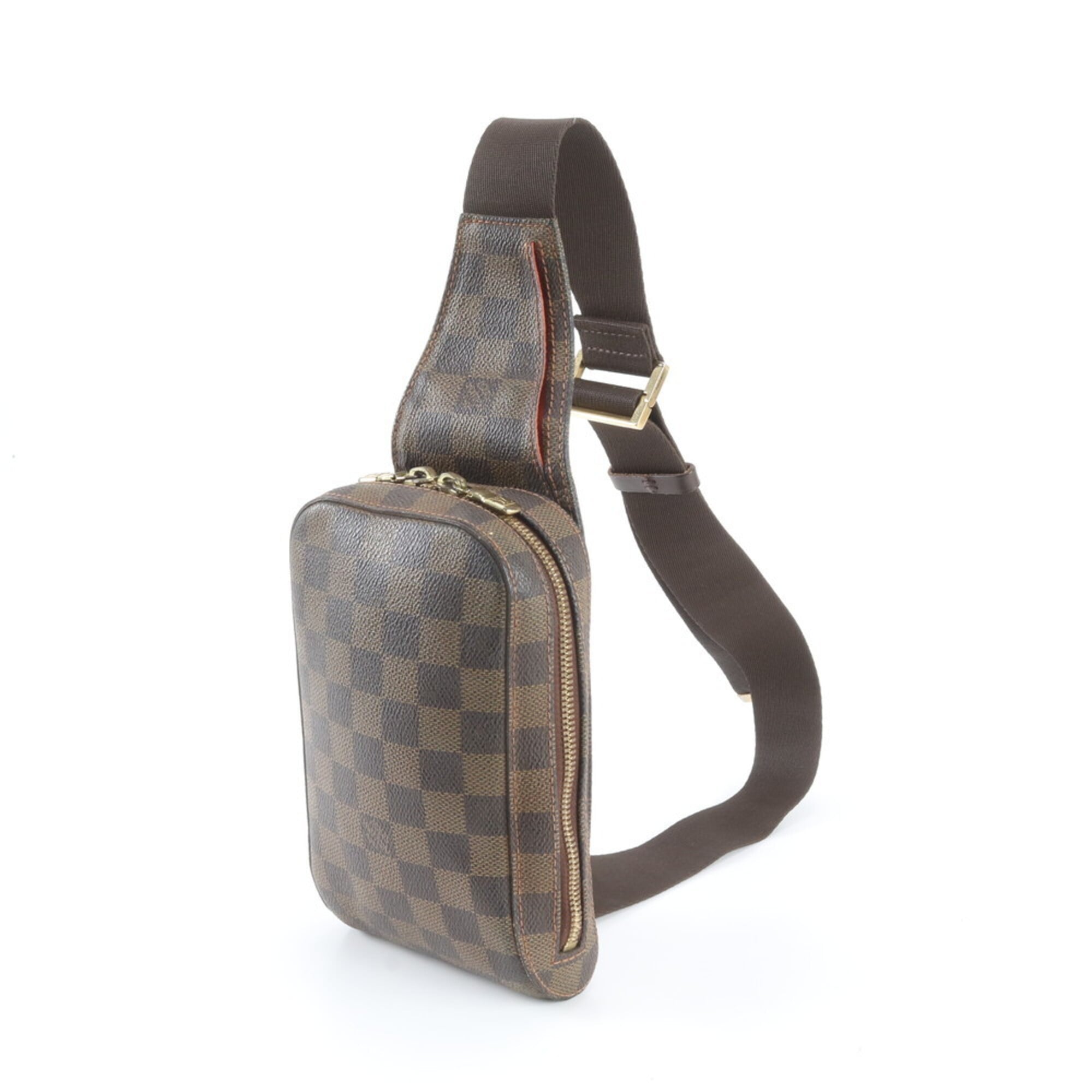 Louis Vuitton Ebene Coated Canvas Pouch Shoulder Bag Sling Bag (Pre-Owned)