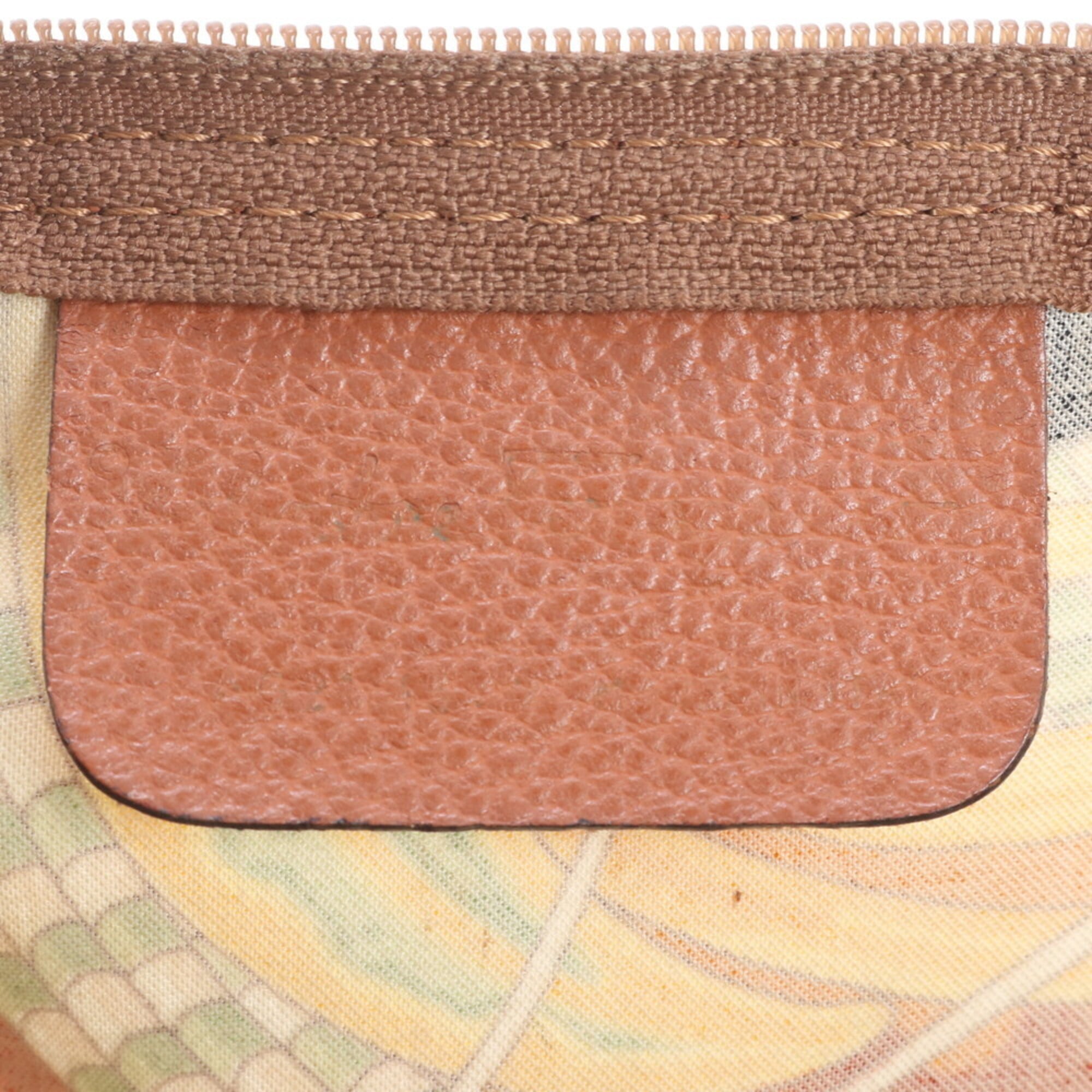 Salvatore Ferragamo Multi-Color Leather Coated Canvas Crossbody Bag Shoulder Bag (Pre-Owned)