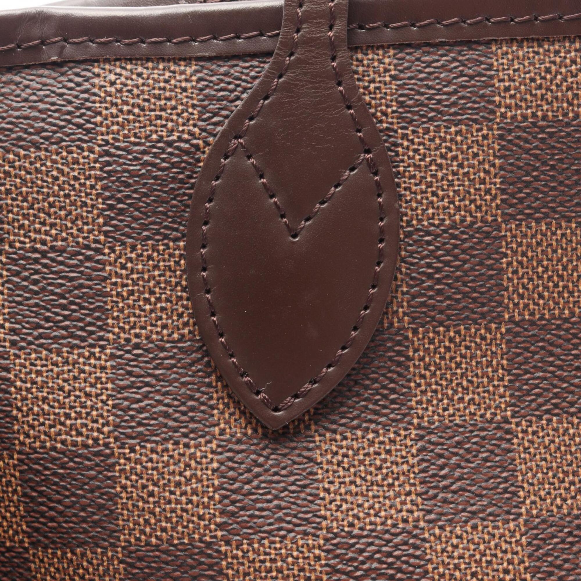 Louis Vuitton Brown Ebene Coated Canvas Leather Handbag Tote Bag (Pre-Owned)