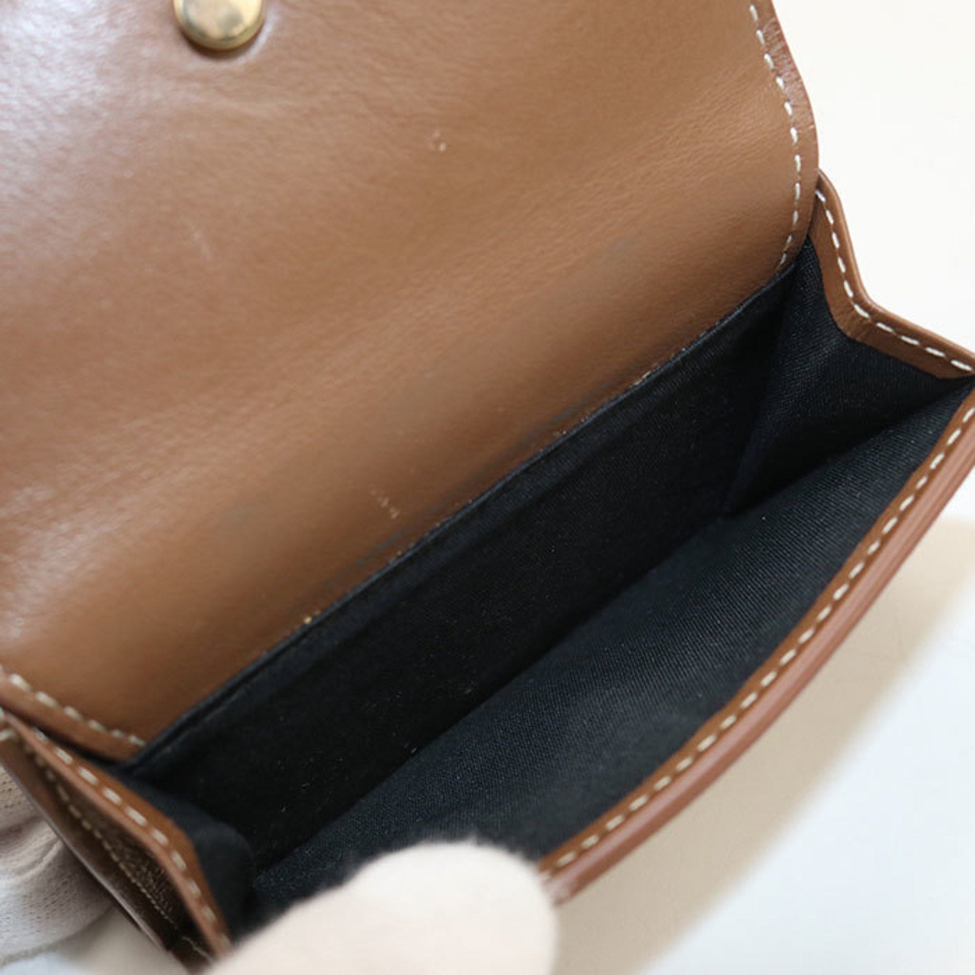 Christian Dior Brown Pvc Wallet (Tri-Fold) (Pre-Owned)