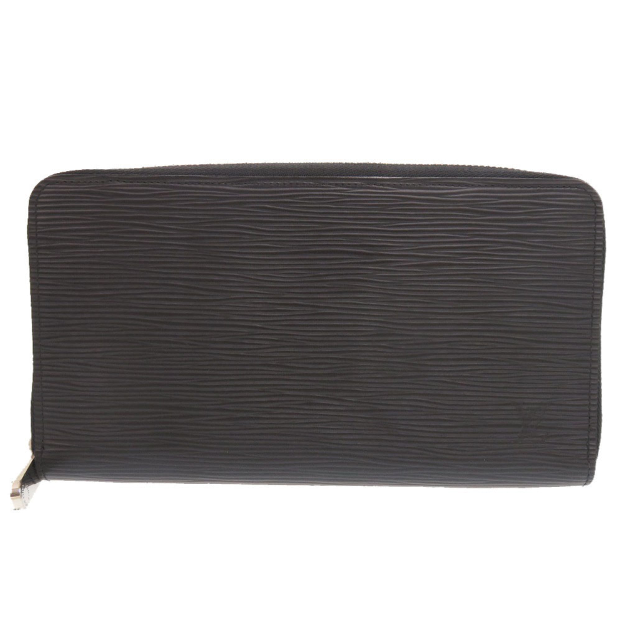Louis Vuitton Black Noir Epi Leather Long Wallet (Bi-Fold) (Pre-Owned)
