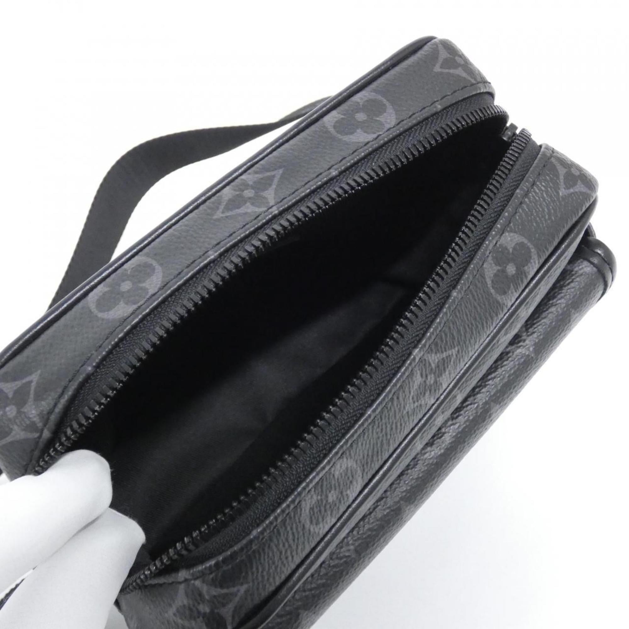 Louis Vuitton Black Coated Canvas Shoulder Bag (Pre-Owned)