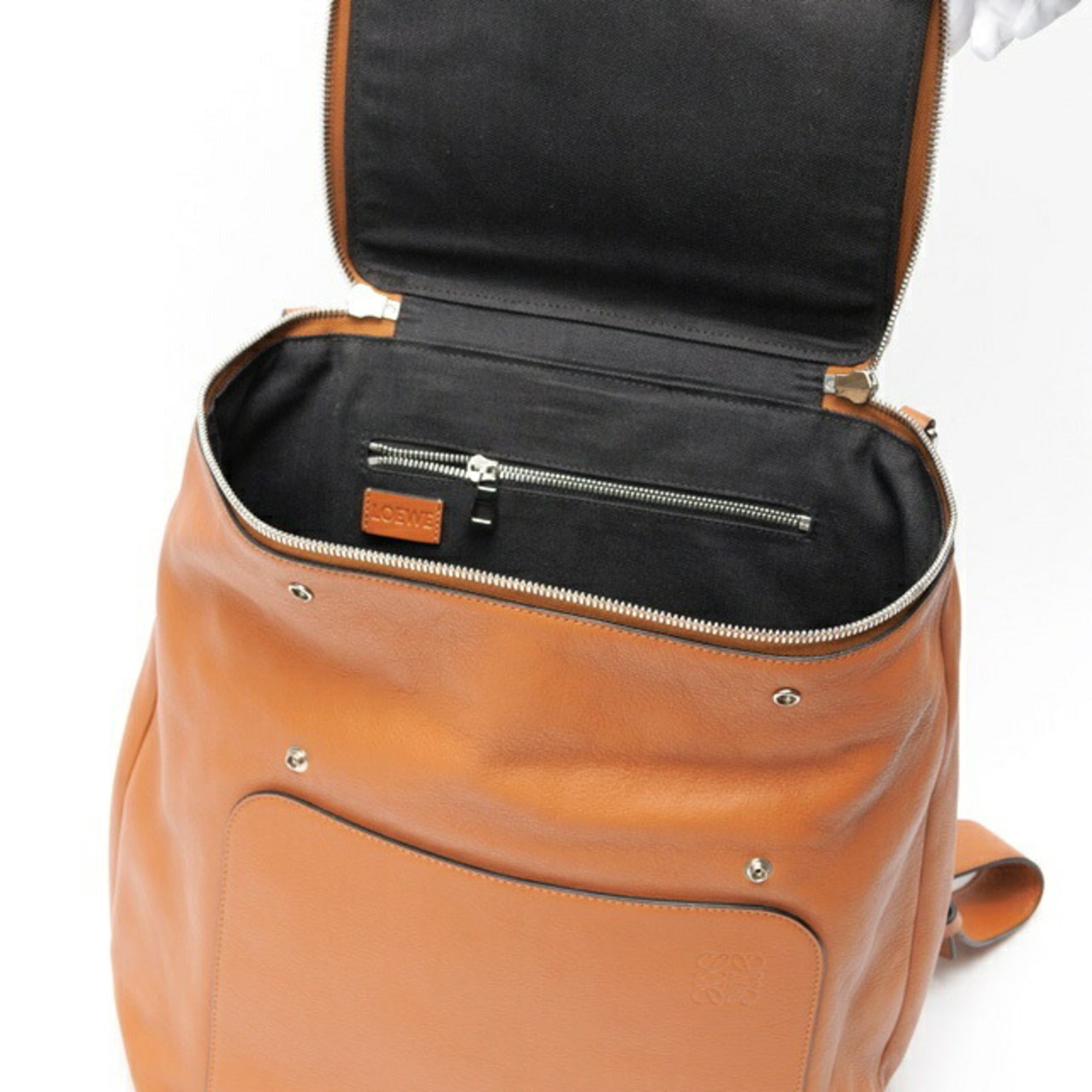 Loewe Brown Leather Backpack (Pre-Owned)