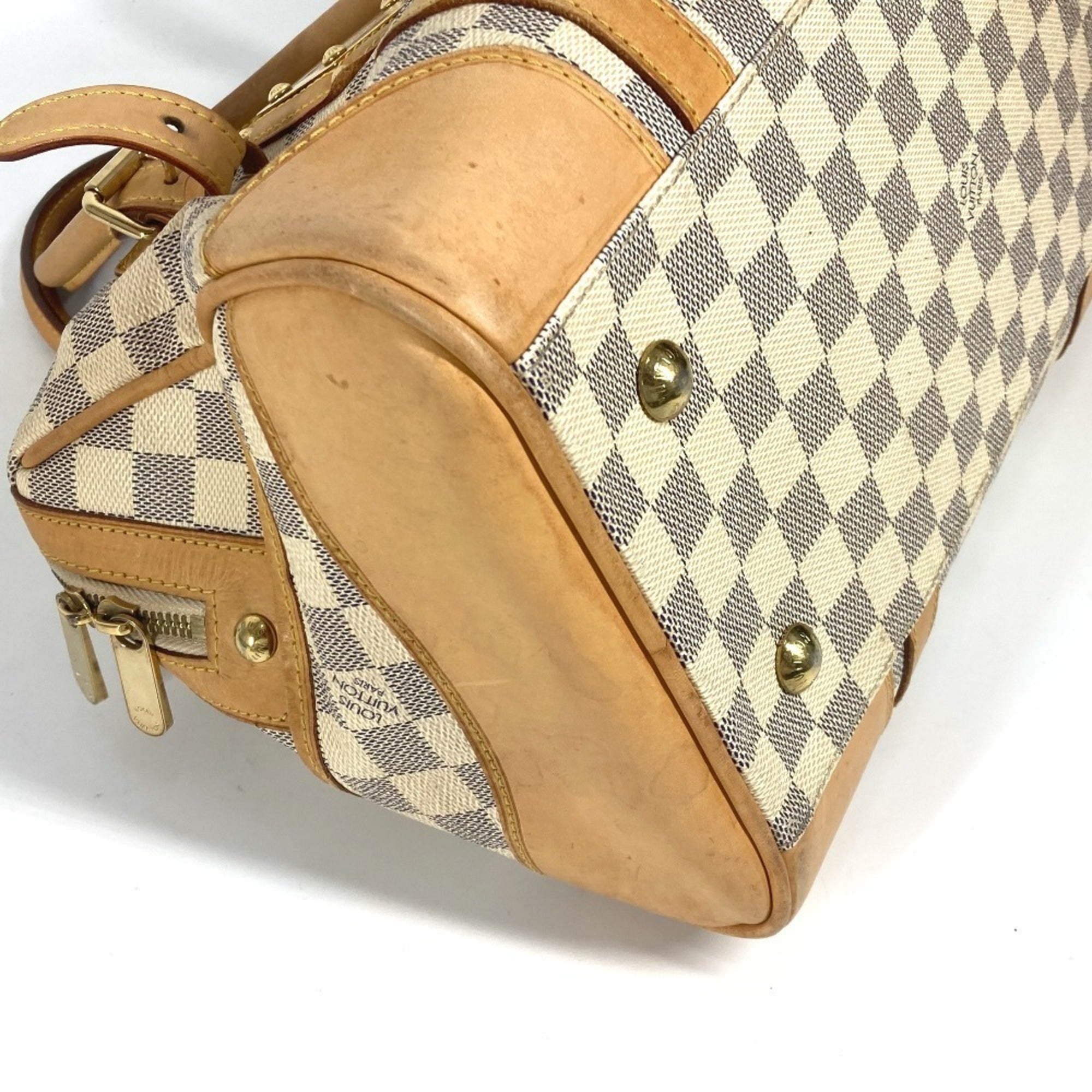 Louis Vuitton White Handbag Tote Bag (Pre-Owned)