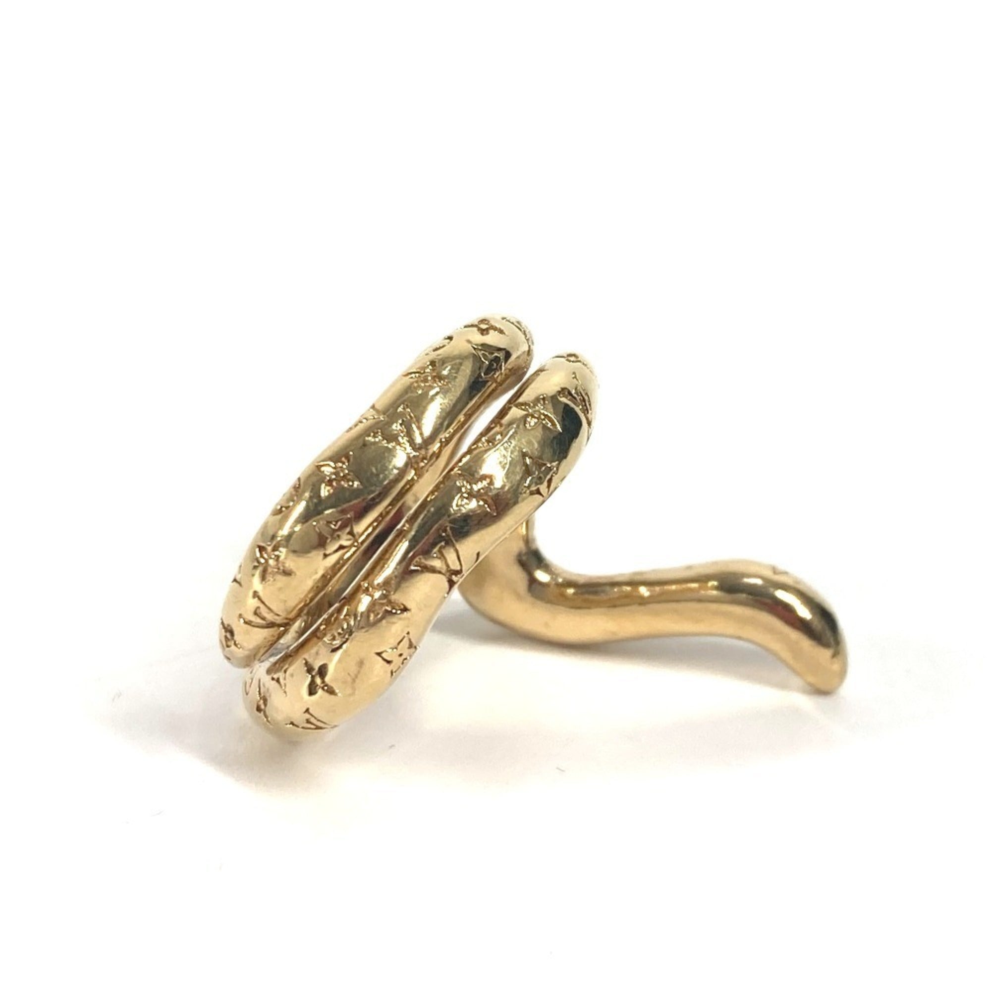 Louis Vuitton Gold Metal Band Ring (Pre-Owned)