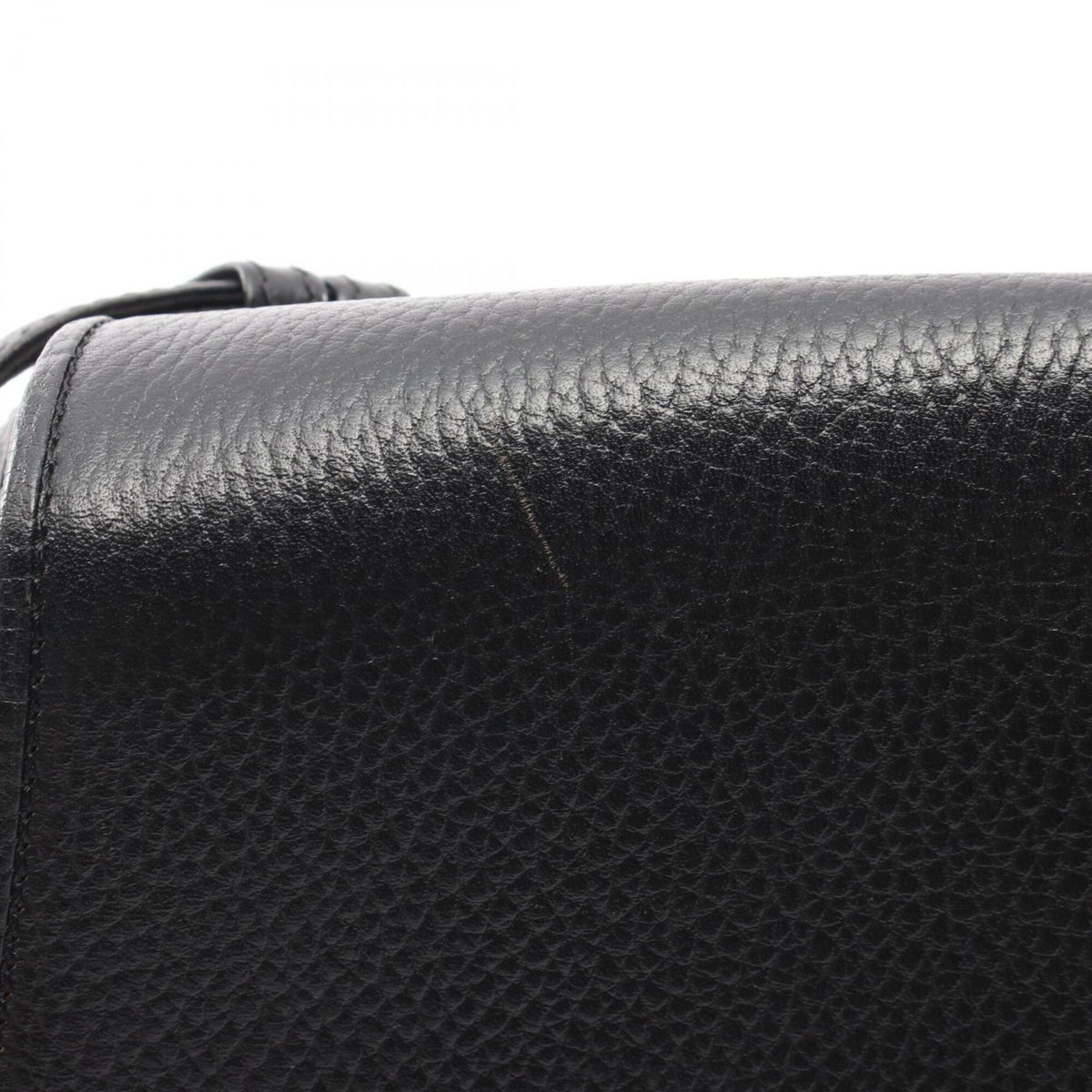 Cartier Black Leather Handbag Shoulder Bag (Pre-Owned)