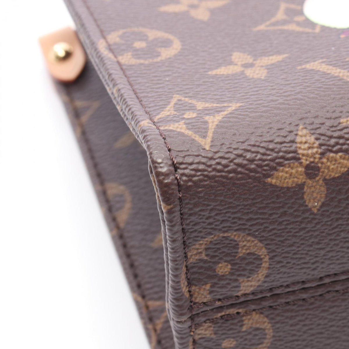 Louis Vuitton Brown Monogram Pvc Coated Canvas Leather Handbag (Pre-Owned)