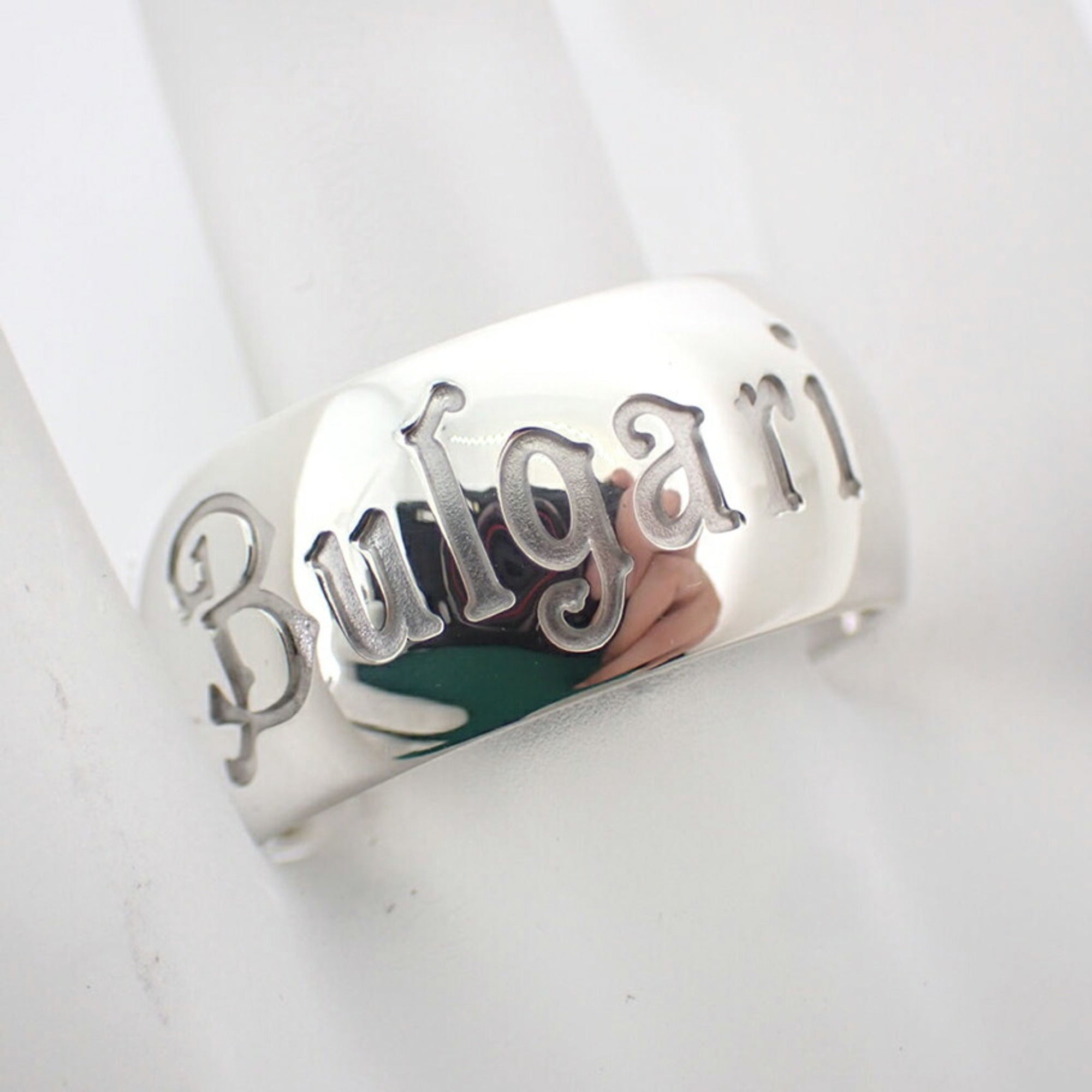 Bvlgari Sterling Silver 925 Band Ring (Pre-Owned)