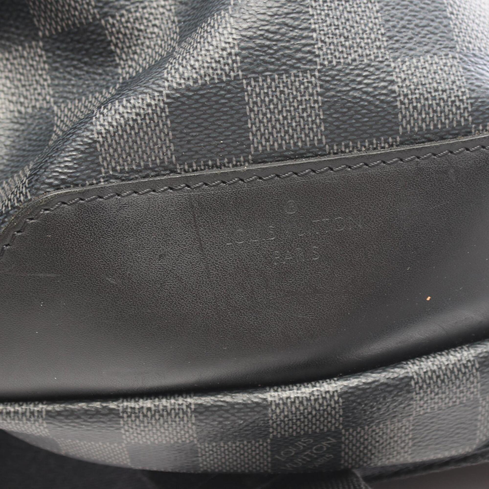 Louis Vuitton Black Damier Graphite Coated Canvas Leather Fanny Pack Sling Bag (Pre-Owned)