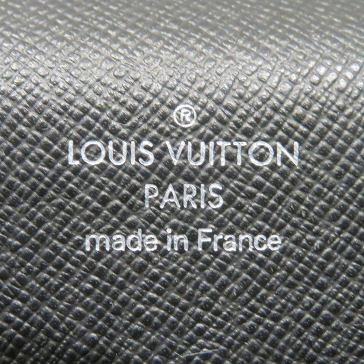 Louis Vuitton Ardoise Black Leather Briefcase Handbag (Pre-Owned)