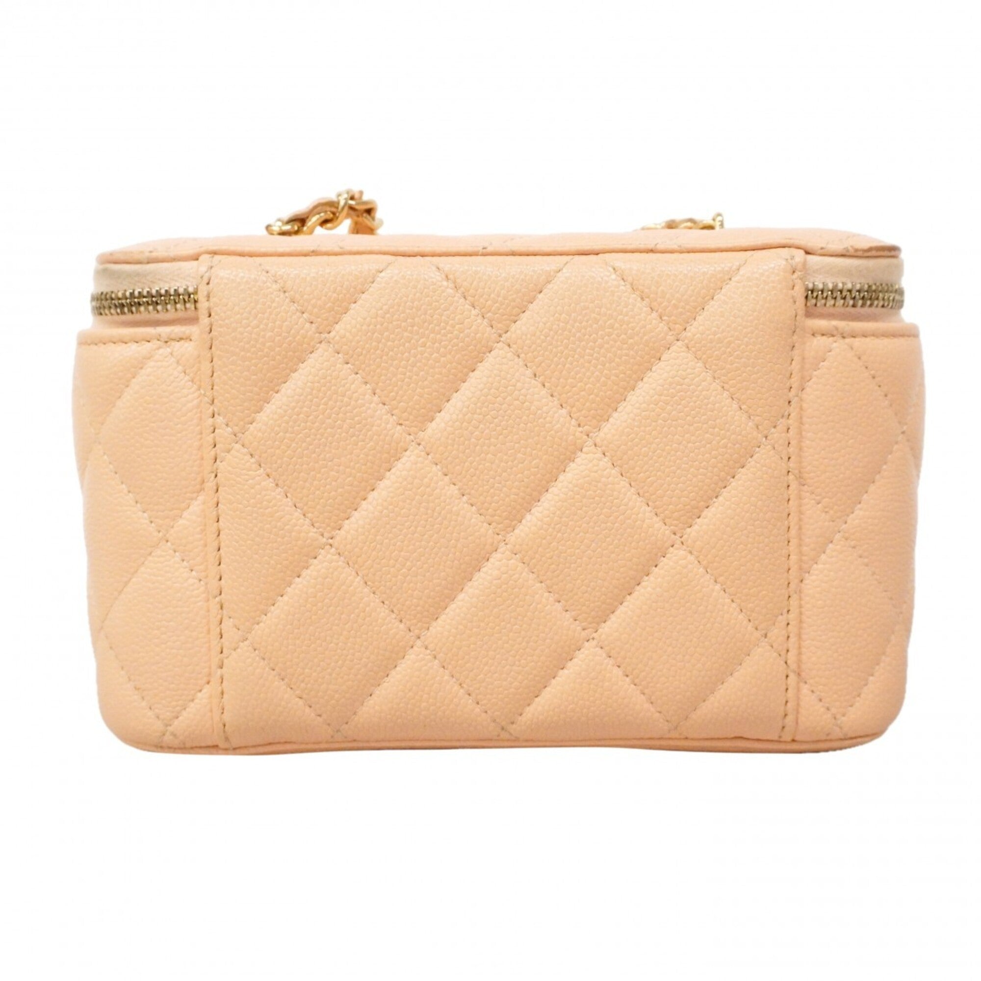 Chanel Pink Grained Calfskin Vanity Bag (Pre-Owned)